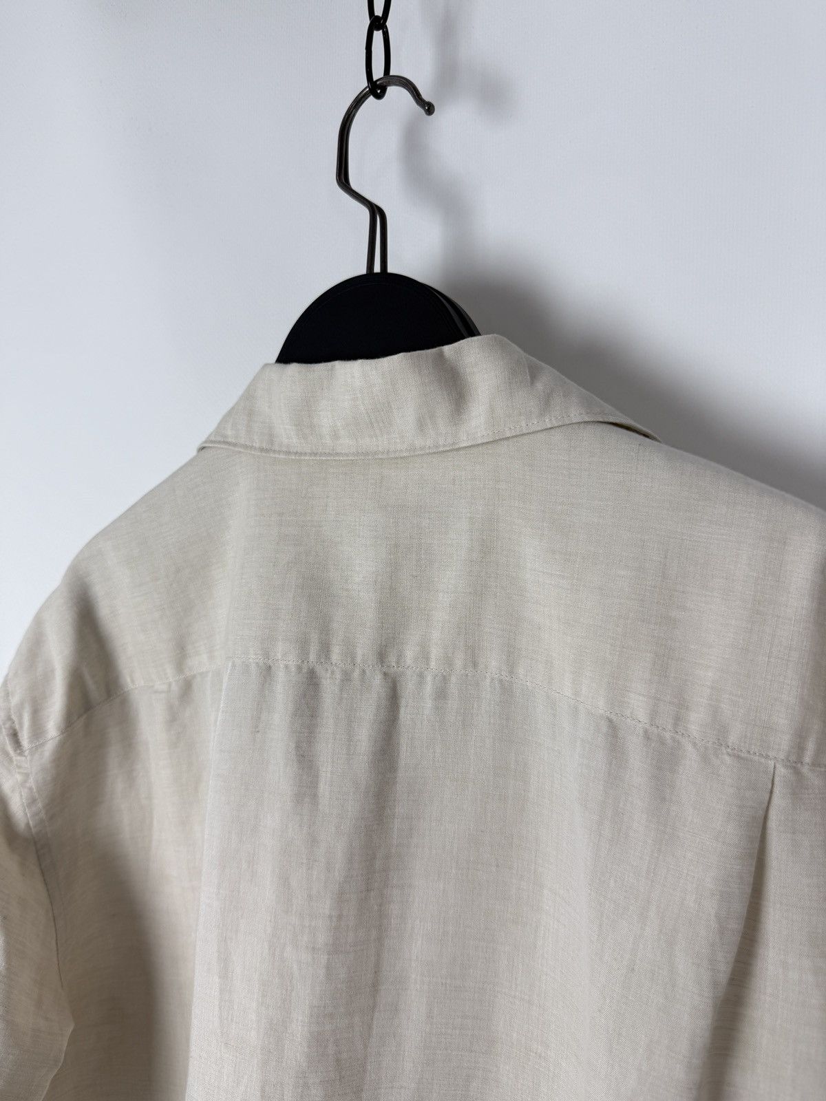 Uniqlo Uniqlo Linen Blend Open Collar Boxy Short Sleeve Shirt L Size US L / EU 52-54 / 3 - 5 Thumbnail