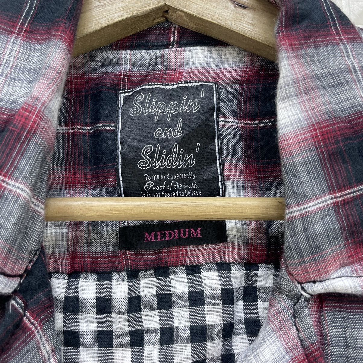 14th Addiction Japanese Brand Slipping And Sliding Tartan Sleeve Less Punk Size M / US 6-8 / IT 42-44 - 5 Thumbnail