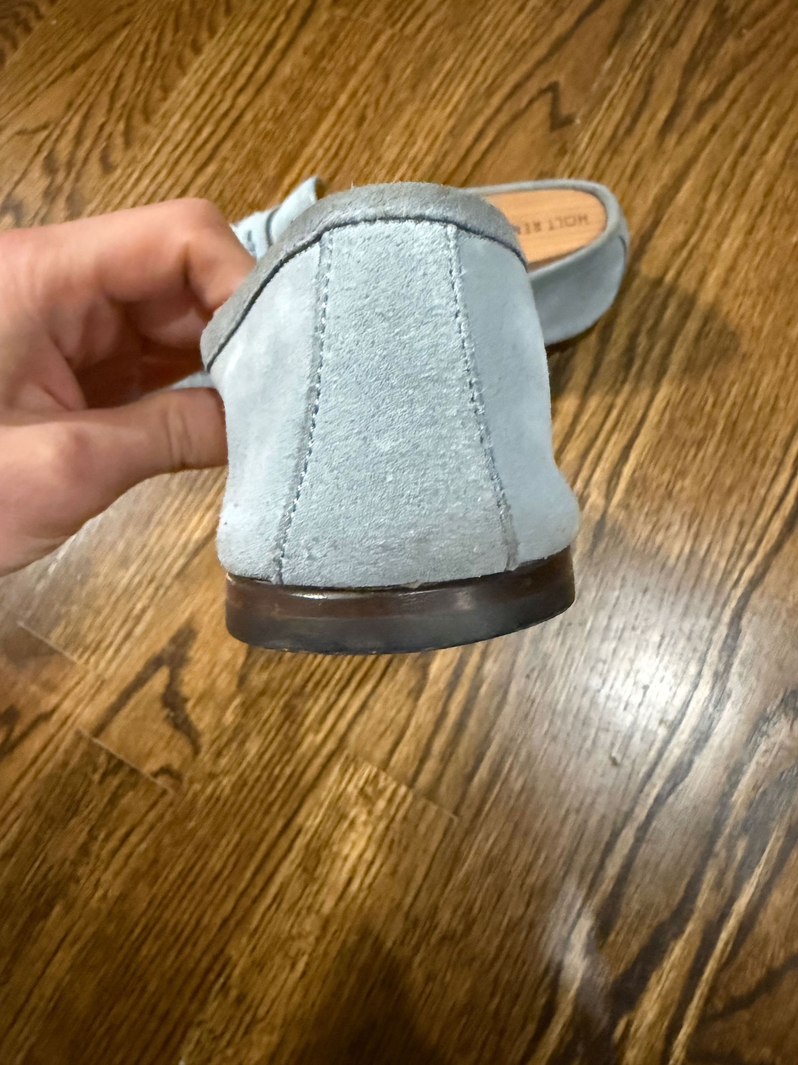 Gucci Gucci Bamboo Tassel Loafers Light Blue Suede Made in Italy Size US 9 / EU 42 - 7 Thumbnail