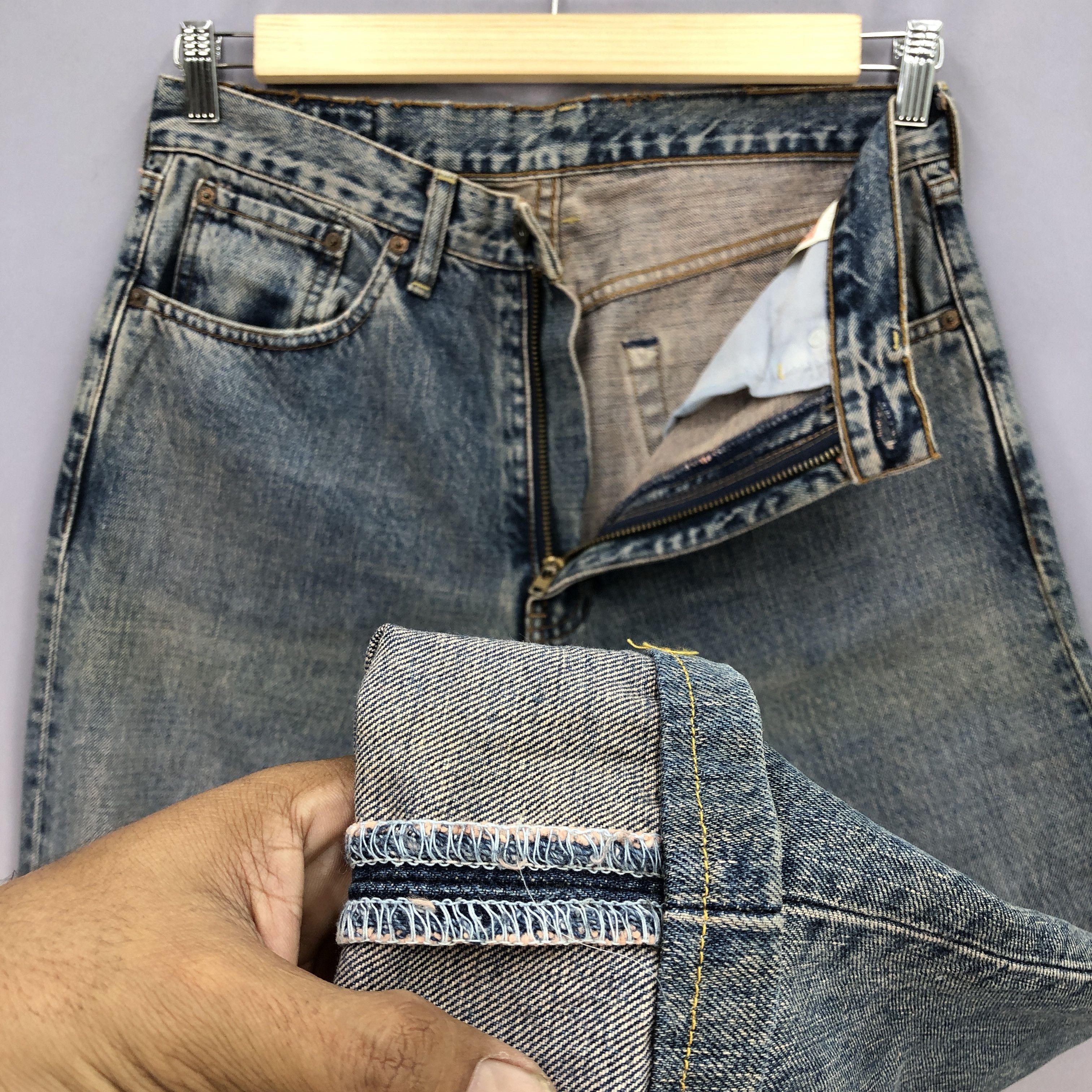 Levi's Crazy Y2K Baggy Levis 504 Jeans Levi's Cyber Faded Denim Size US 32 / EU 48 - 8 Thumbnail