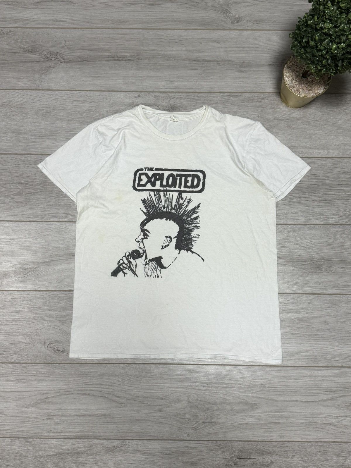 Vintage The Exploited punk distressed tee shirt Size US XL / EU 56 / 4 - 1 Thumbnail