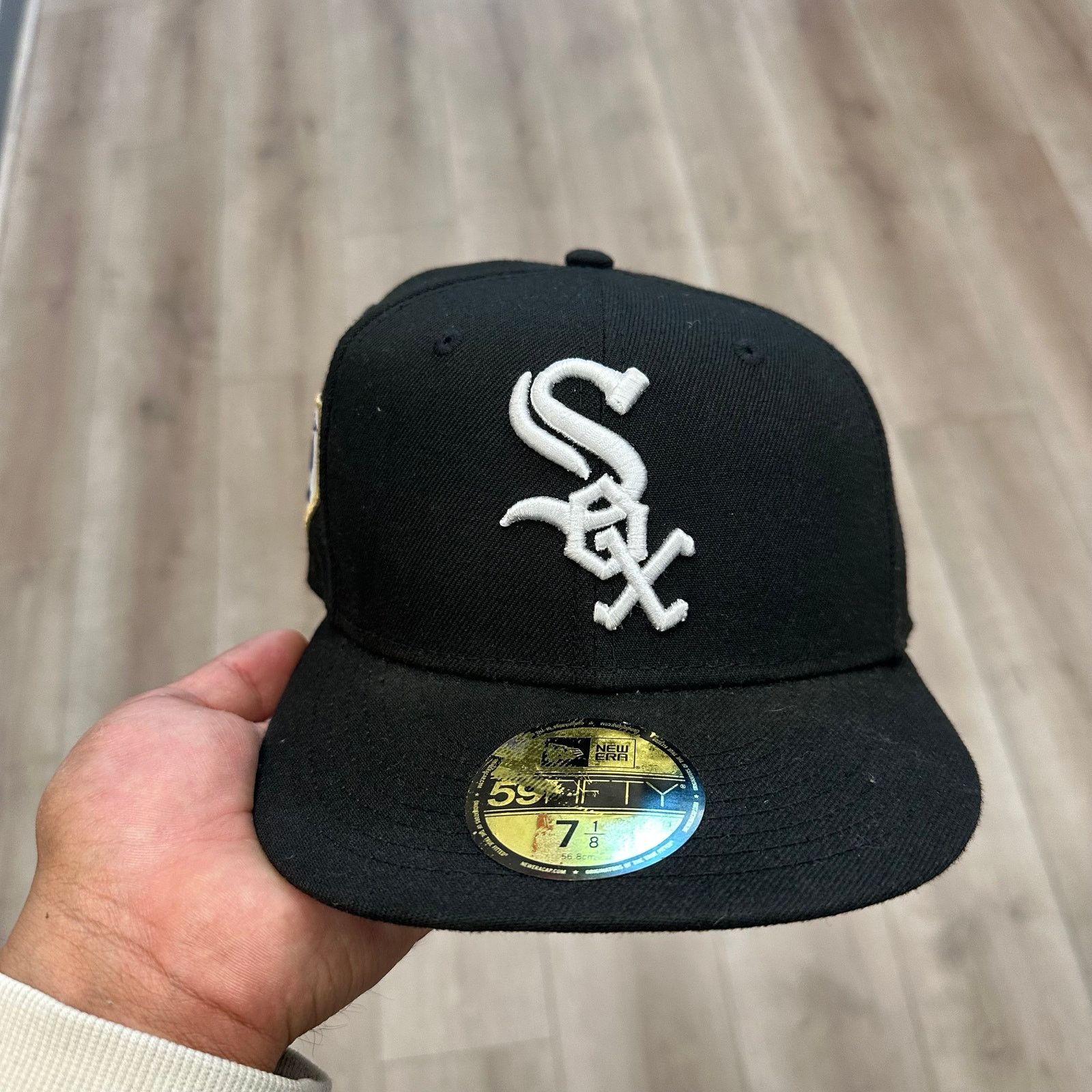 New Era New Era Jackie Robinson Day White Sox Black fitted Hat 7 1/8 Size ONE SIZE - 2 Thumbnail