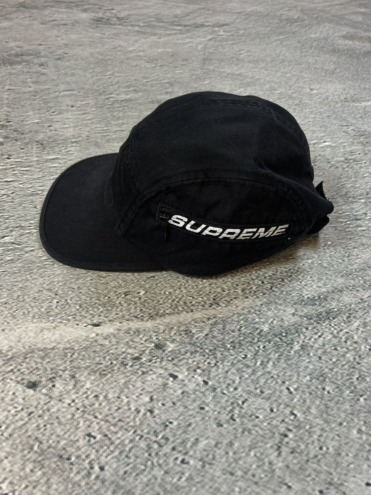 Supreme Supreme Side Zip Camp Cap Black SS26 Size ONE SIZE - 1 Thumbnail
