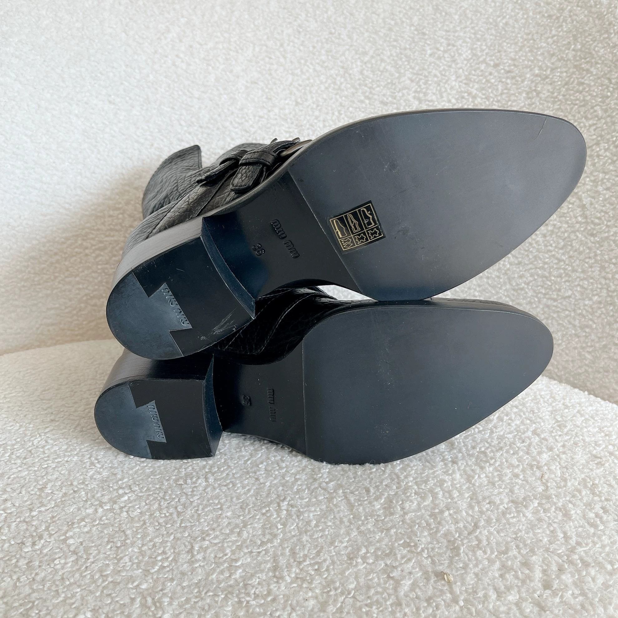 Miu Miu MIU MIU Black Short Boots 36 Size US 5 / IT 35 - 7 Thumbnail
