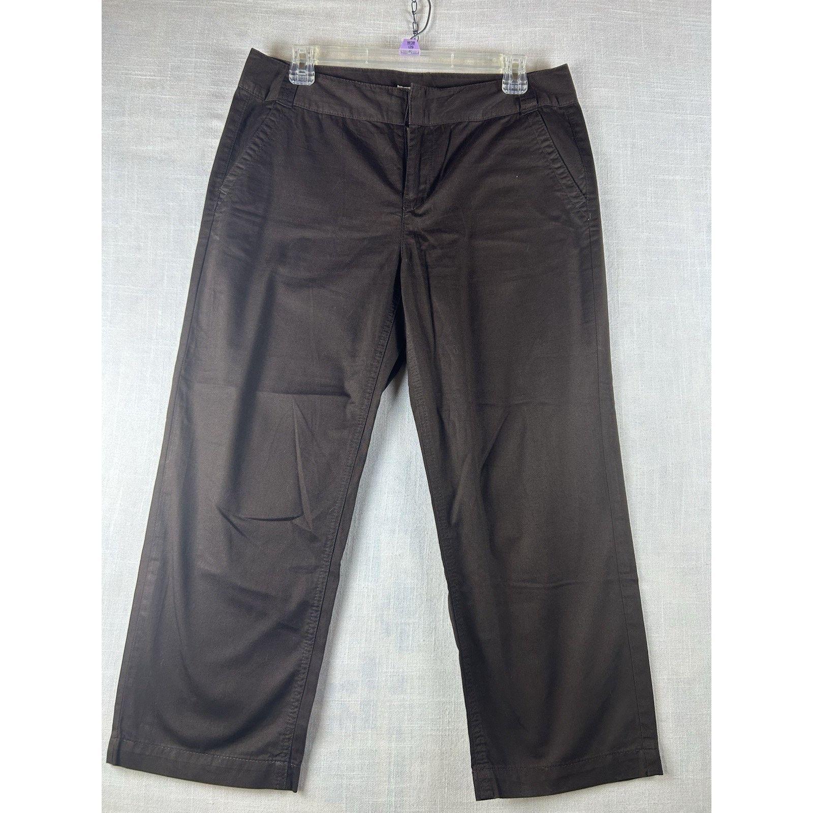 Charter Club Charter Club Classic Straight Cropped Capri Pants Sz 8 Brown Size 30" / US 8 / IT 44 - 1 Thumbnail