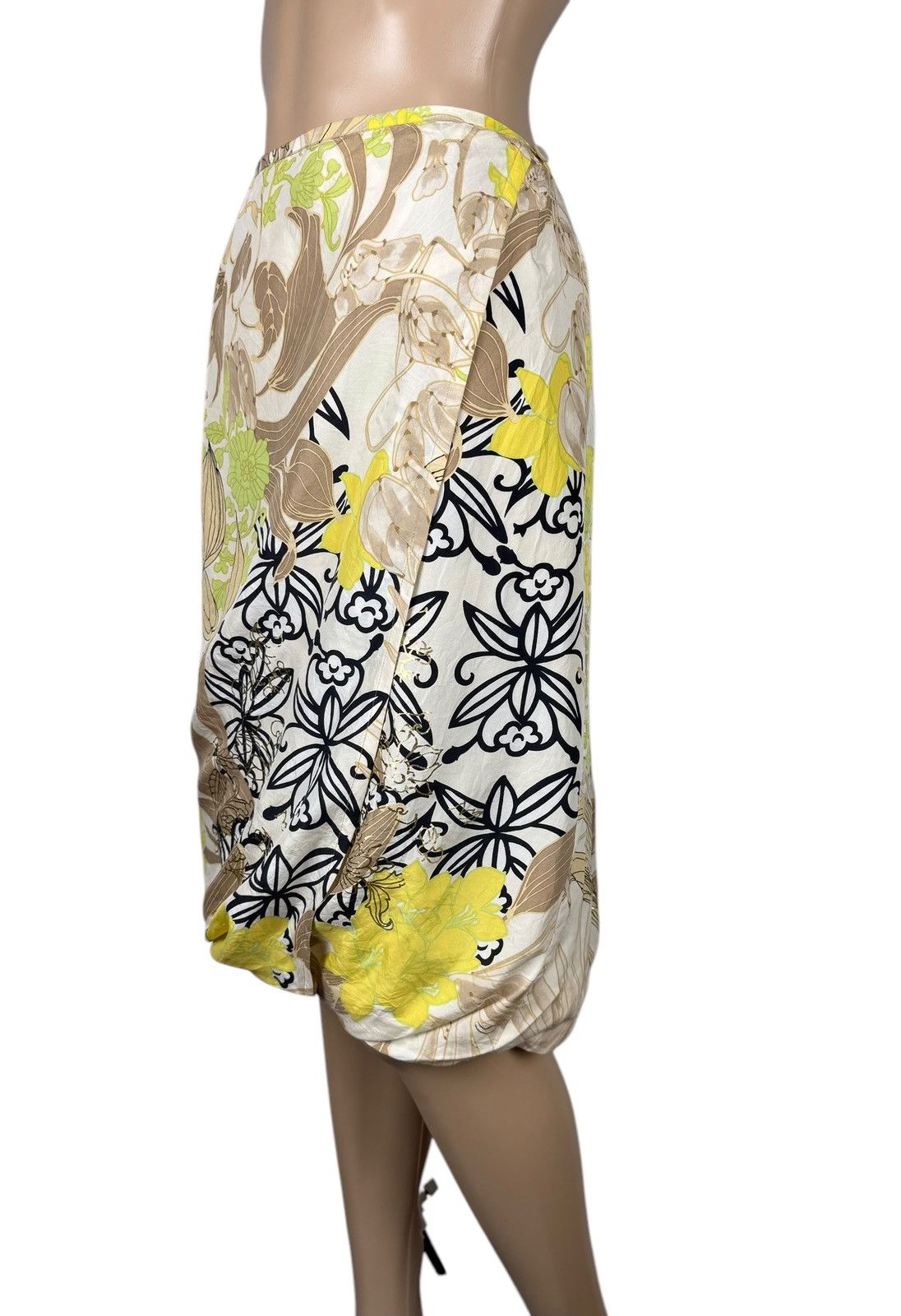 Other Marc Cain Silk Printed Wrap Skirt Floral Print size 4 Size 26" / US 2 / IT 38 - 4 Thumbnail