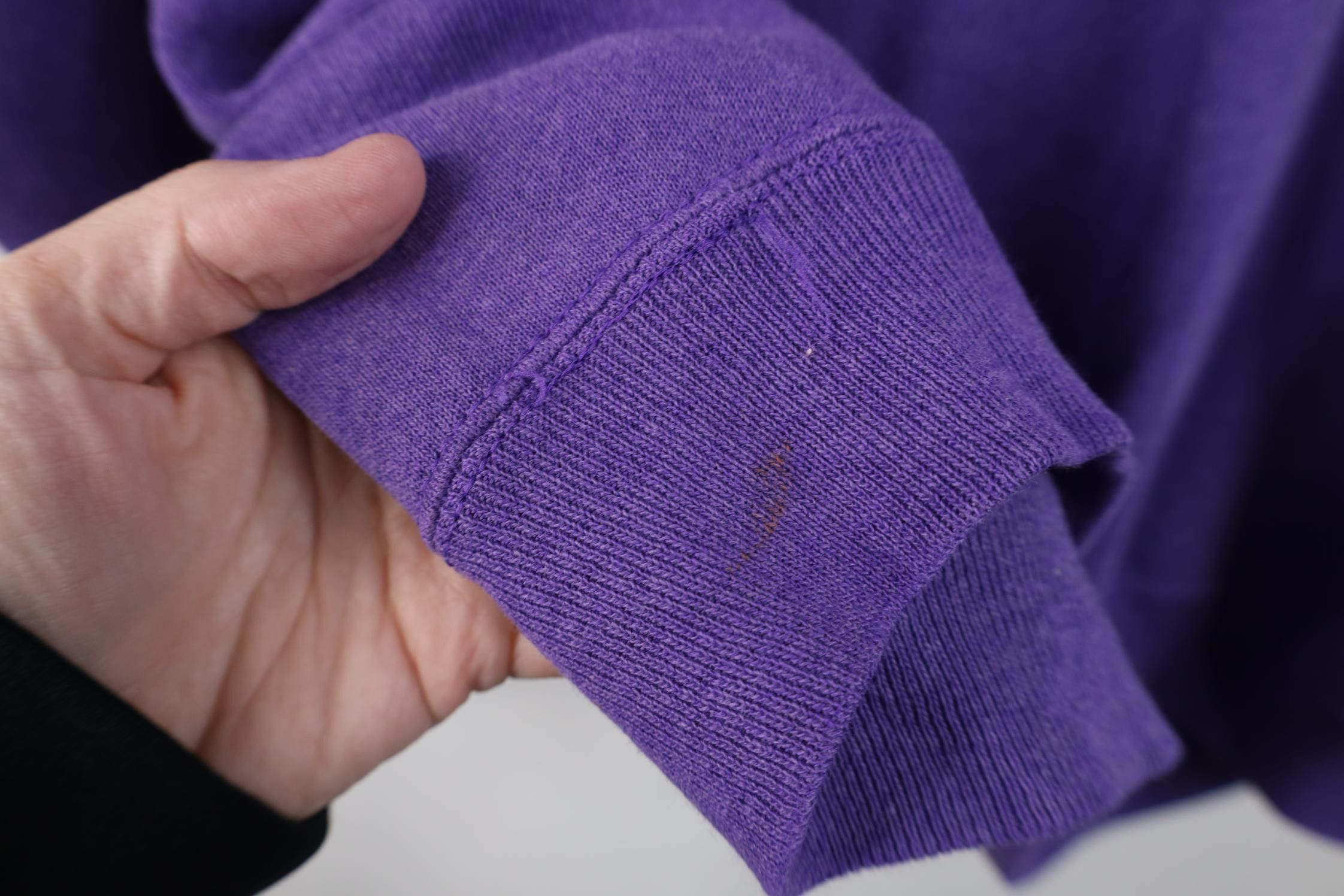 Vintage Vintage 90s Streetwear Raglan Crewneck Sweatshirt Purple USA Size XXL / US 16-18 / IT 52-54 - 11 Thumbnail