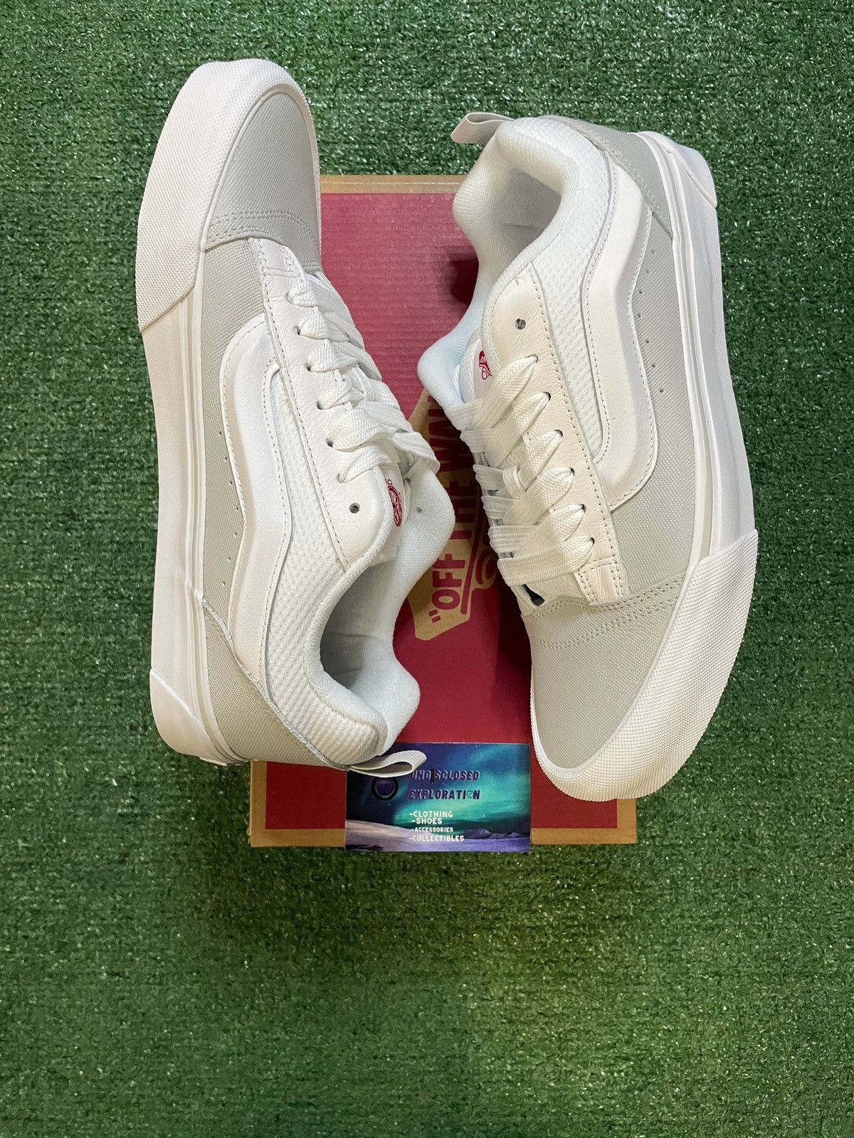 Vans Vans Knu Old Skool skate white/red Size US 10 / EU 43 - 3 Thumbnail