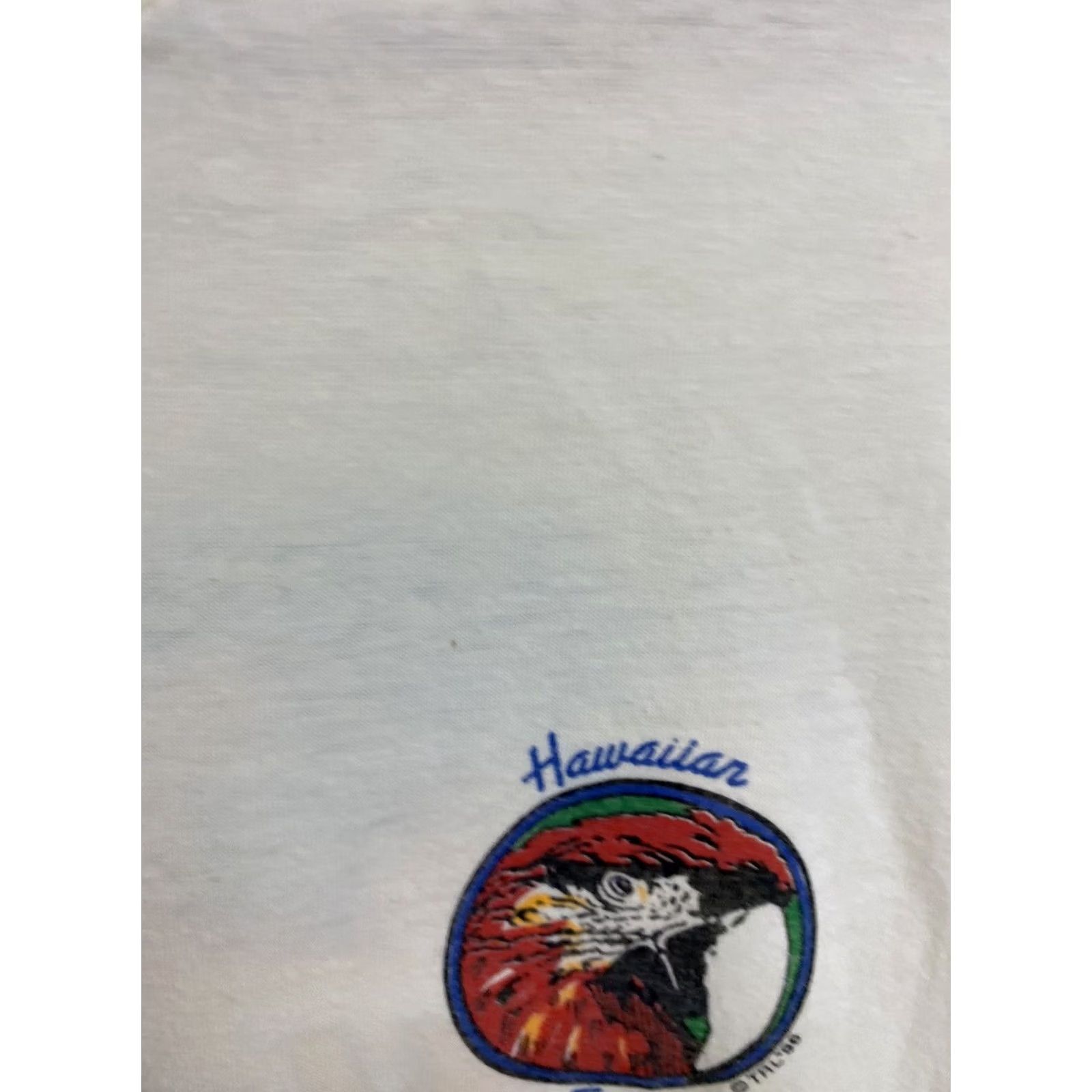 Vintage VTG 80s Hawaiian Tropic Tanning Bold Surf Graphic Hobie Paper Thin T-Shirt L Mens Cream/Beige Size US L / EU 52-54 / 3 - 7 Thumbnail