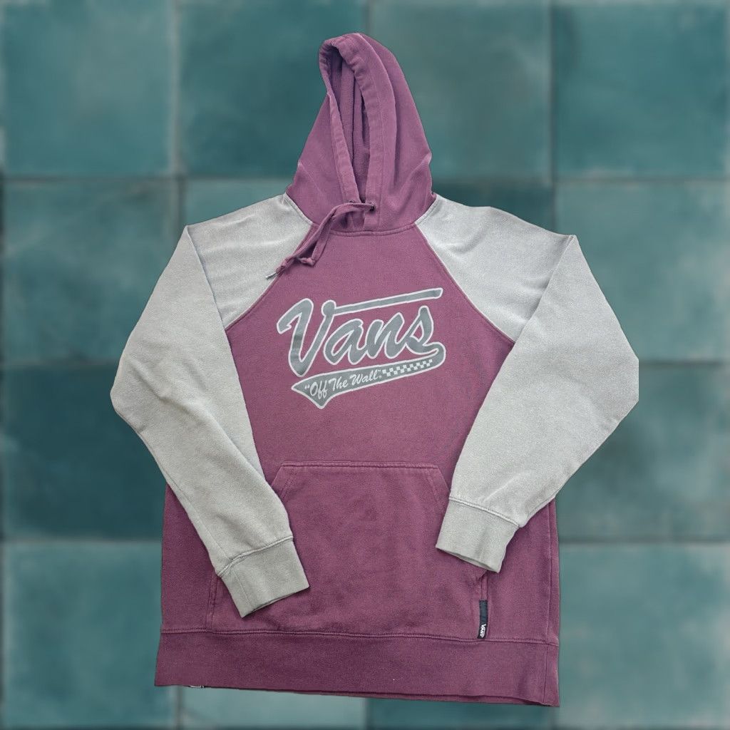 Vans Vans Hoodie Sweatshirt Men’s M Red Gray Colorblock Logo Long Sleeve Size US M / EU 48-50 / 2 - 1 Thumbnail