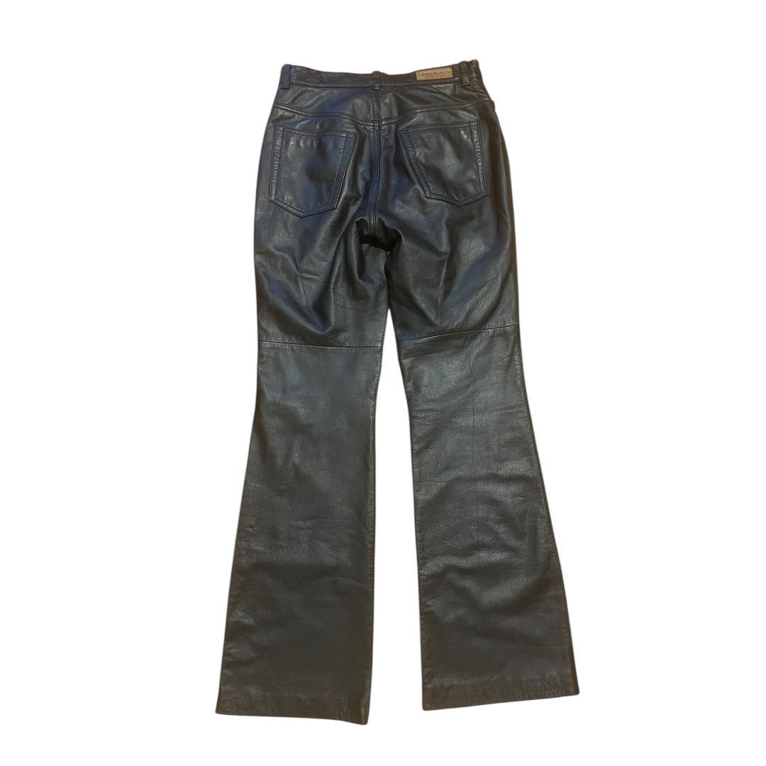 Ralph Lauren Ralph Lauren Black Y2K Leather Flared Women Pants Sz 4 Size 27" / US 4 / IT 40 - 7 Thumbnail