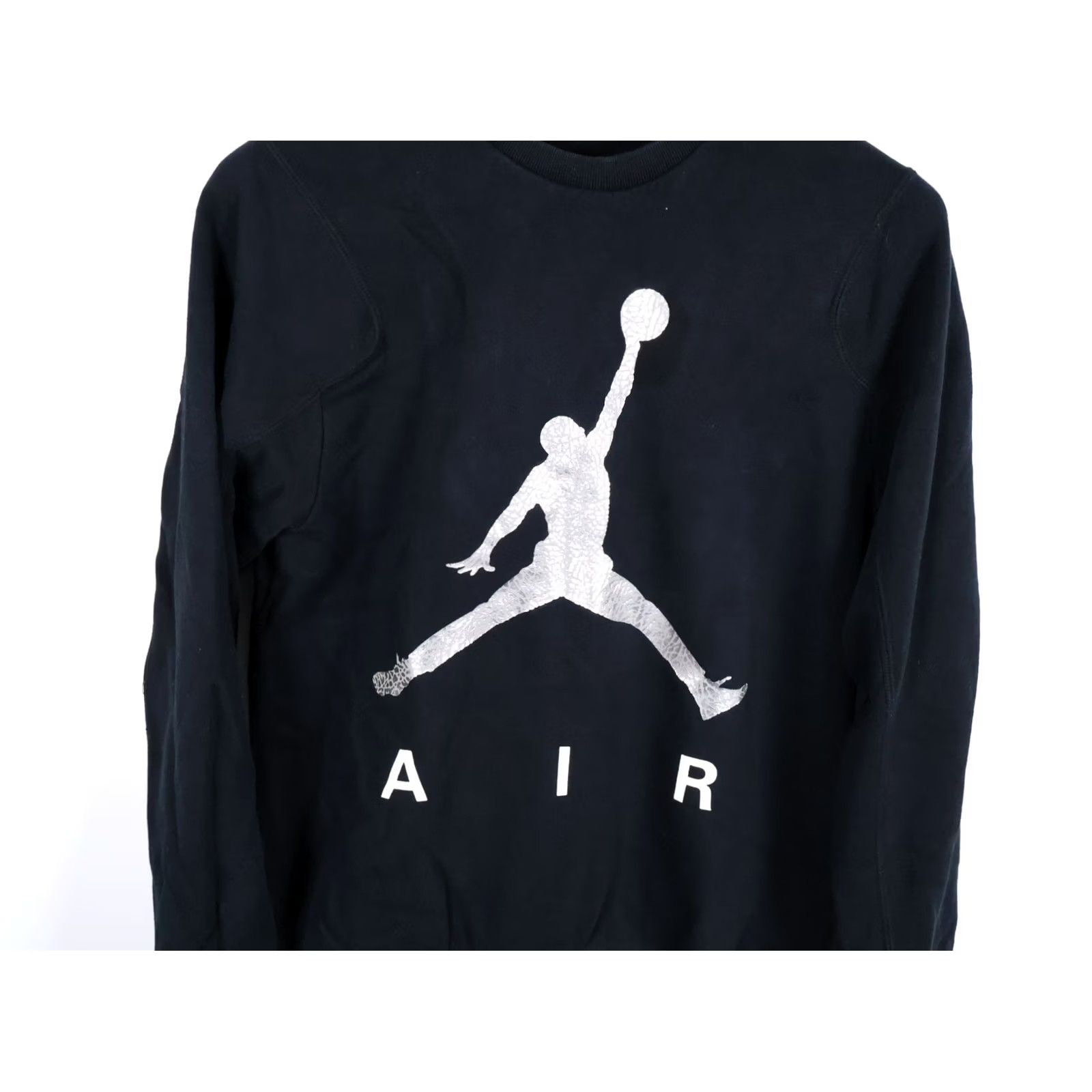Jordan Brand Jordan Sweatshirt Men's Medium Black 90s Graphic Jumpman Nike Crewneck Pullover Size US M / EU 48-50 / 2 - 4 Thumbnail