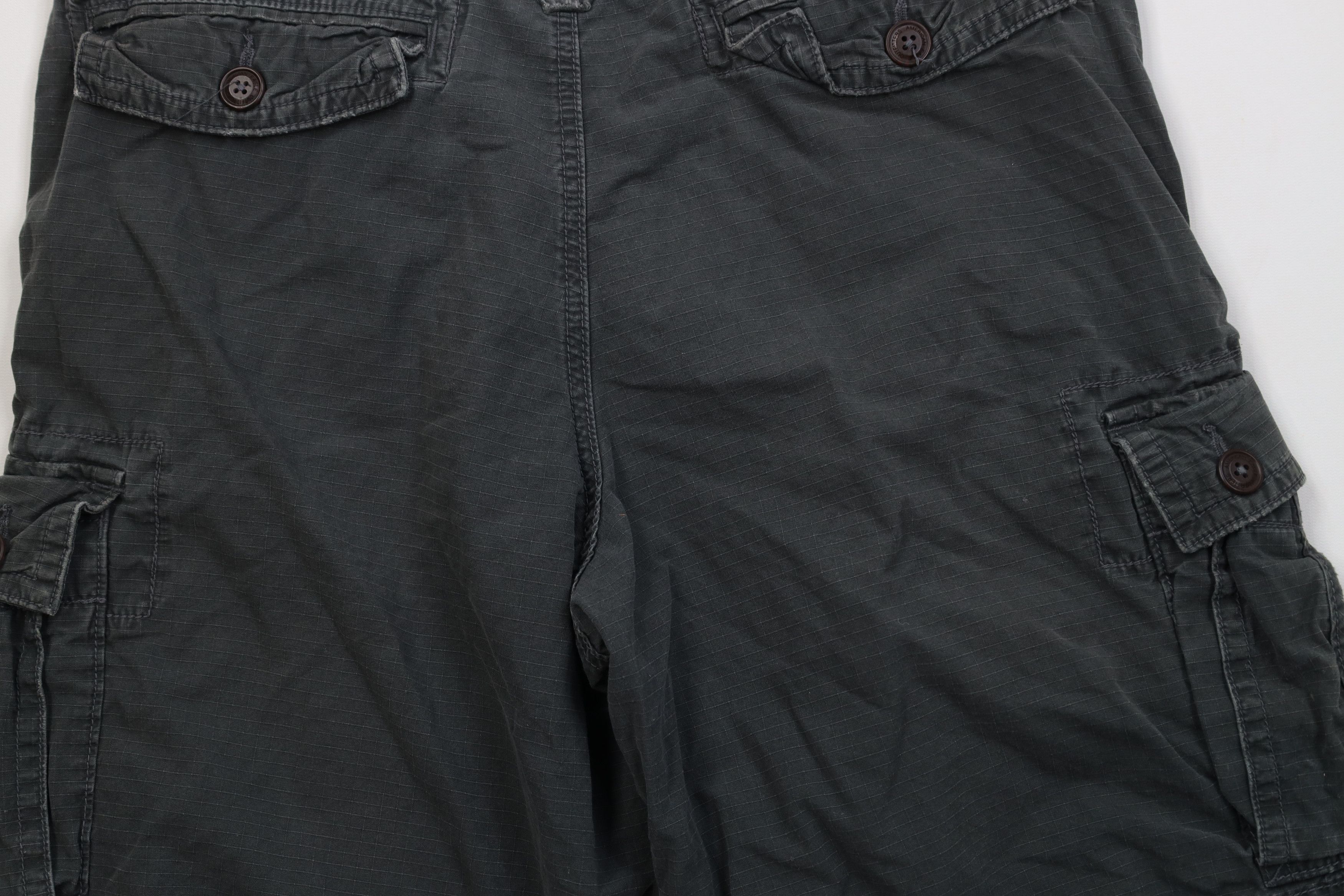 American Eagle Outfitters Vintage Y2K American Eagle Outfitters Cargo Shorts Gray Size US 34 / EU 50 - 13 Thumbnail