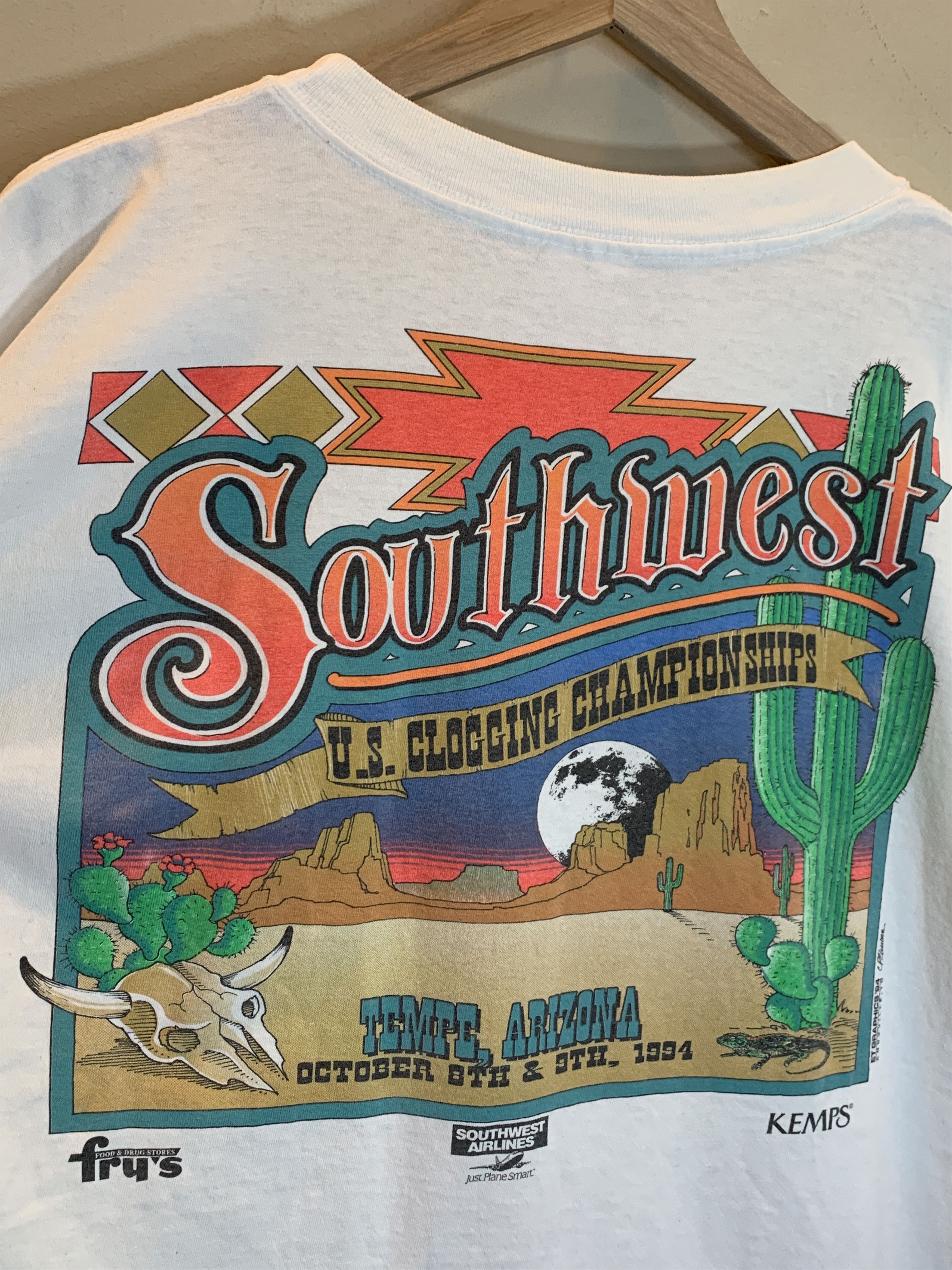 Vintage RARE* Vintage 1994 Clogging Championship Single Stitch Shirt Size US XL / EU 56 / 4 - 3 Thumbnail