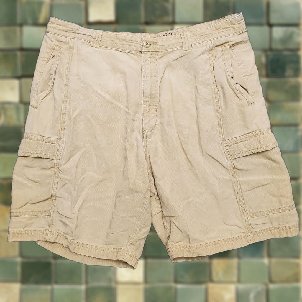 Tommy Bahama Tommy Bahama Shorts Men 38 Beige Lyocell Tencel Blend Cargo Outdoor Casual Relax Size US 38 / EU 54 - 1 Thumbnail