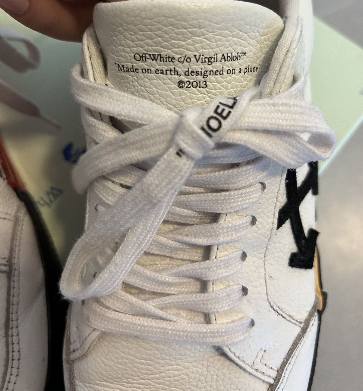 Off-White Off White Low Top Vulc 2020 White Black Leather Size US 9.5 / EU 42-43 - 4 Thumbnail