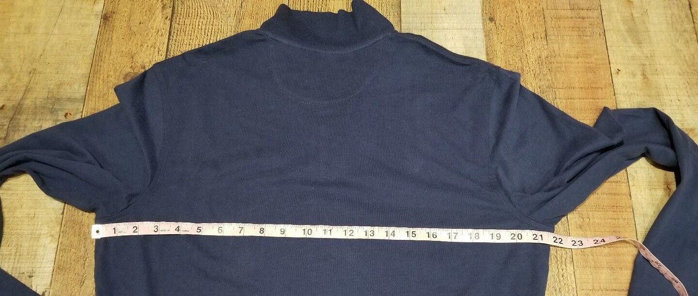 Chaps Mens Chaps Pullover Size Medium Navy blue 1/4 Zip sweatshirt Size US M / EU 48-50 / 2 - 3 Thumbnail
