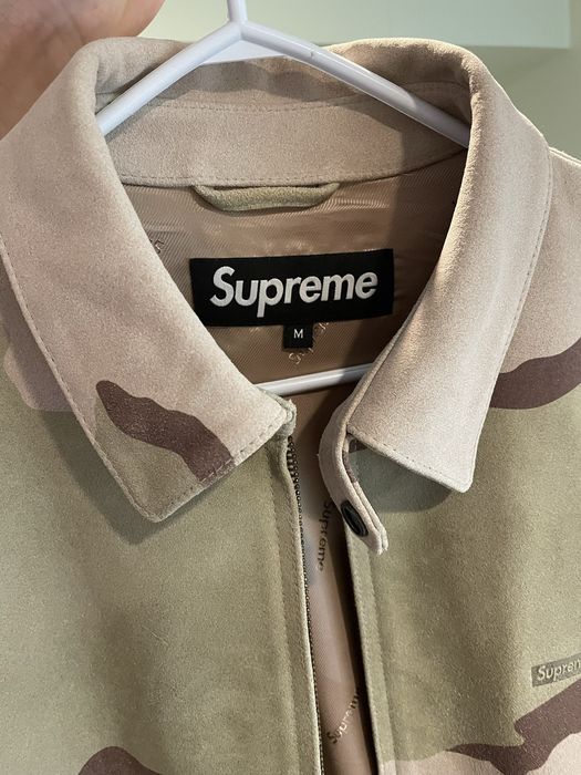 Supreme Suede Harrington Jacket | Grailed