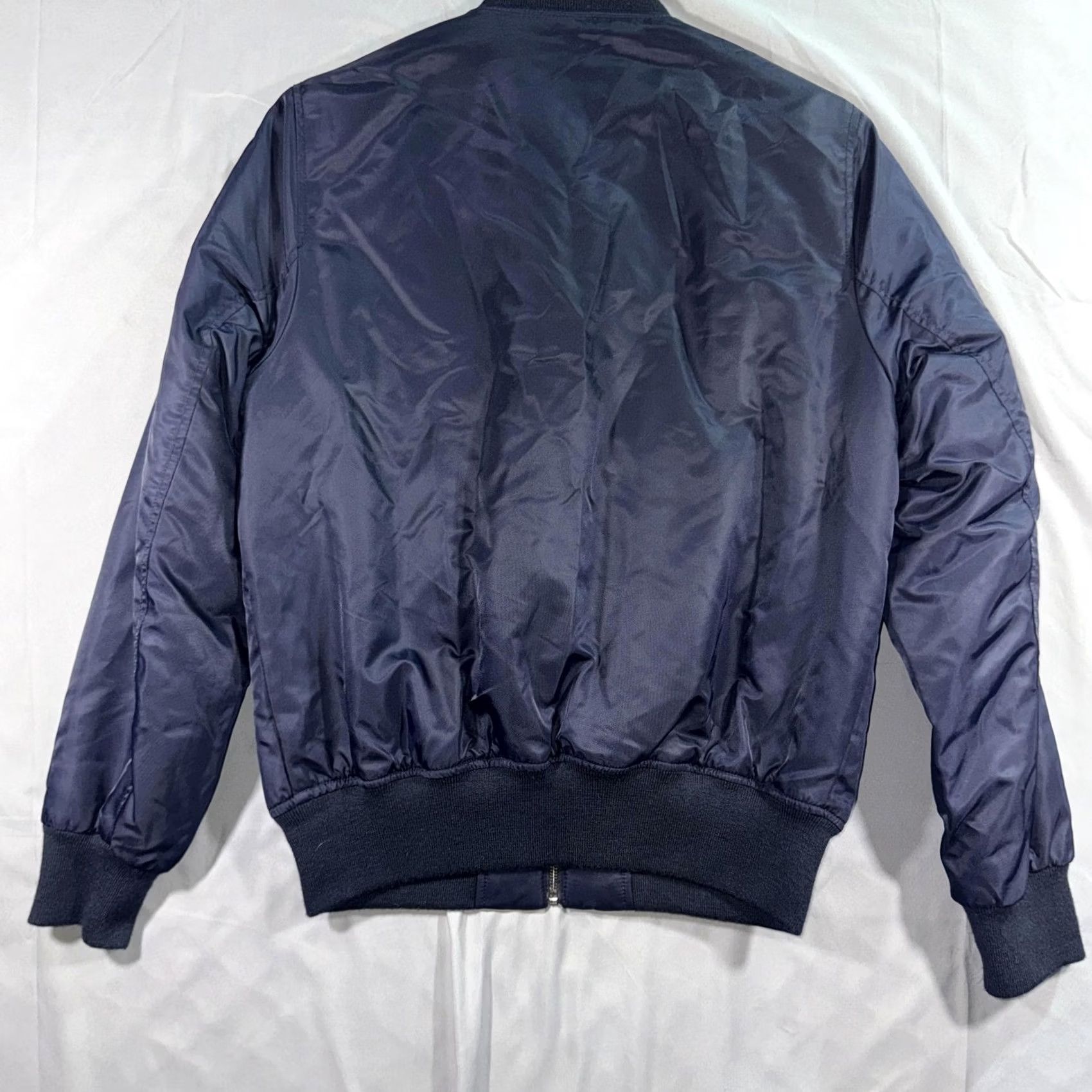 Wallace & Barnes Wallace & Barnes Jacket Mens Small Blue Nylon Bomber Insulated PrimaLoft Size US S / EU 44-46 / 1 - 2 Thumbnail