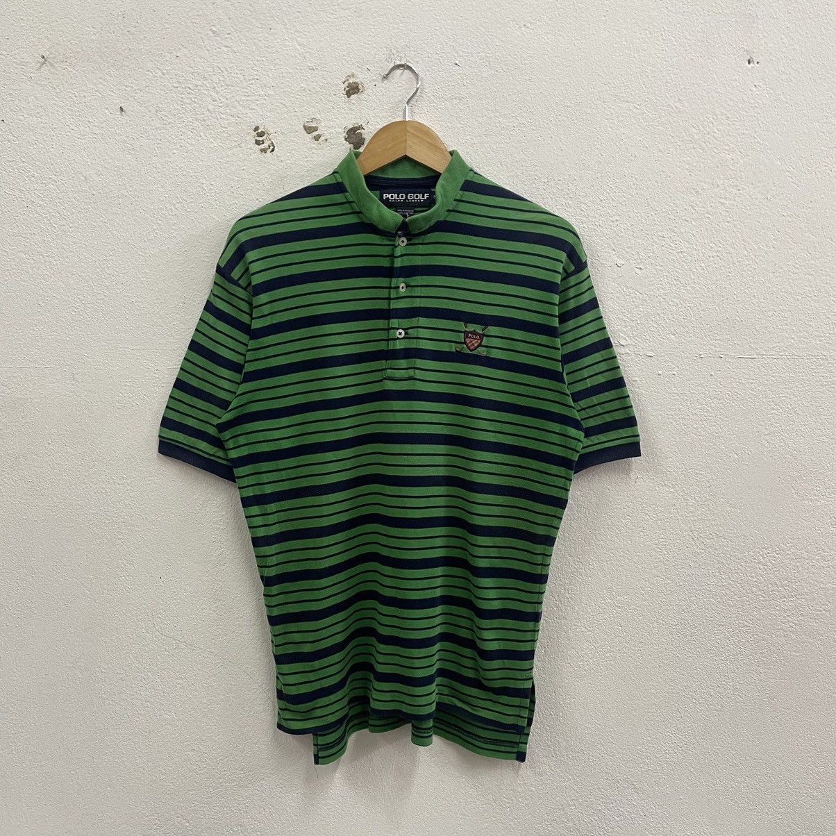 Polo Ralph Lauren × Ralph Lauren 🔥Vintage Polo Ralph Lauren Golf Striped Polos Tee Size US L / EU 52-54 / 3 - 1 Thumbnail