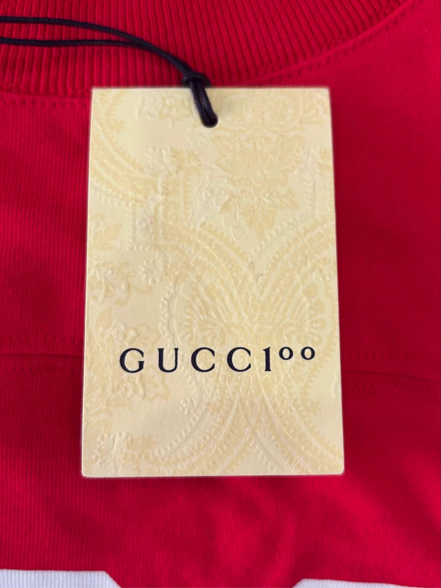 Gucci Gucci Red 10Y Kids White Logo Tee Size XXS / US 00 / IT 34 - 8 Thumbnail