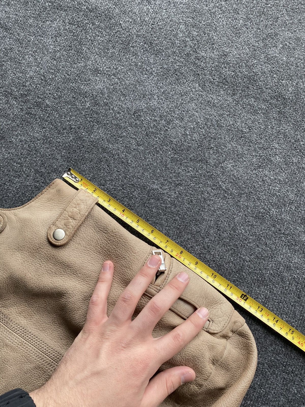 LIEBESKIND BERLIN 🔥90s Liebeskind Leather Beige Vntg Handle Bag women os Size ONE SIZE - 6 Thumbnail