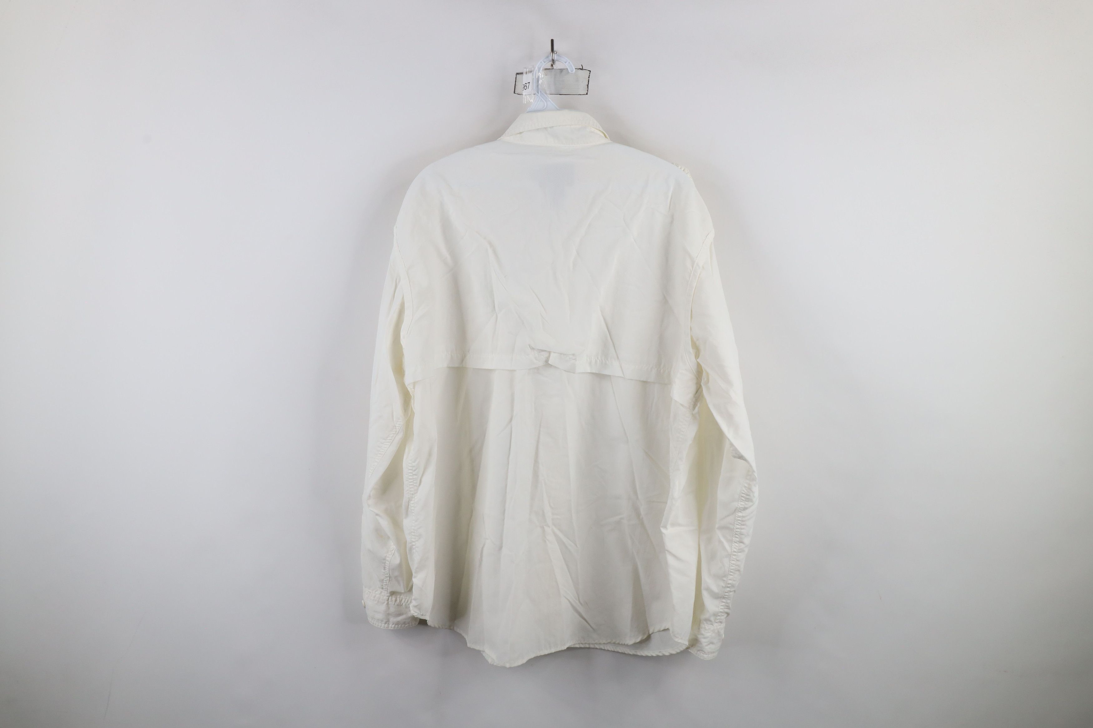 Cabelas × Vintage Vintage Cabelas Guidewear Safari Bush Button Shirt White Size US XL / EU 56 / 4 - 13 Thumbnail