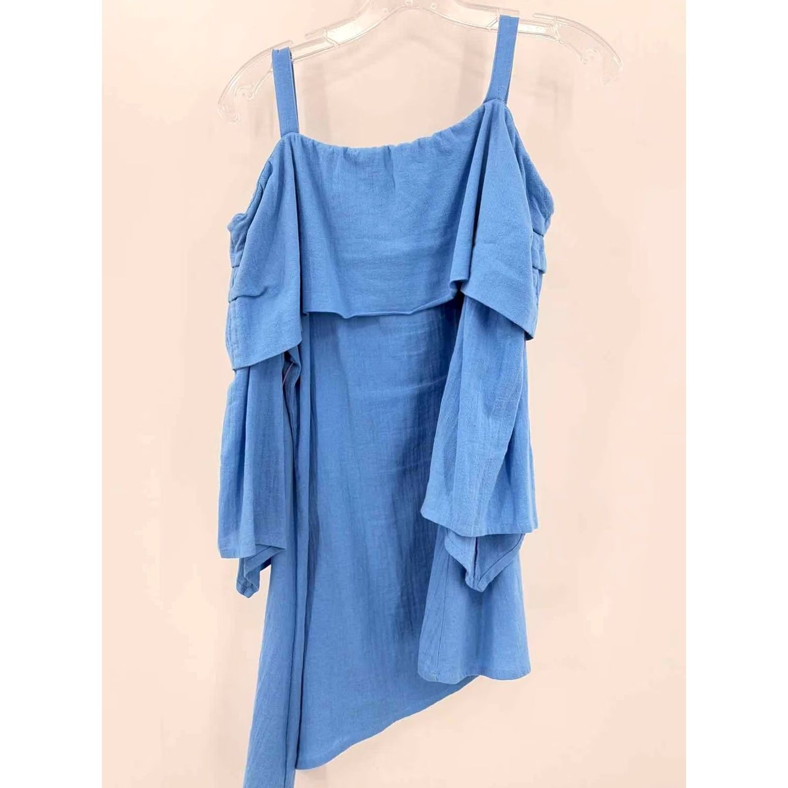 Soft Surroundings Soft Surroundings Blue Long Sleeve Blouse Small Size S / US 4 / IT 40 - 2 Thumbnail