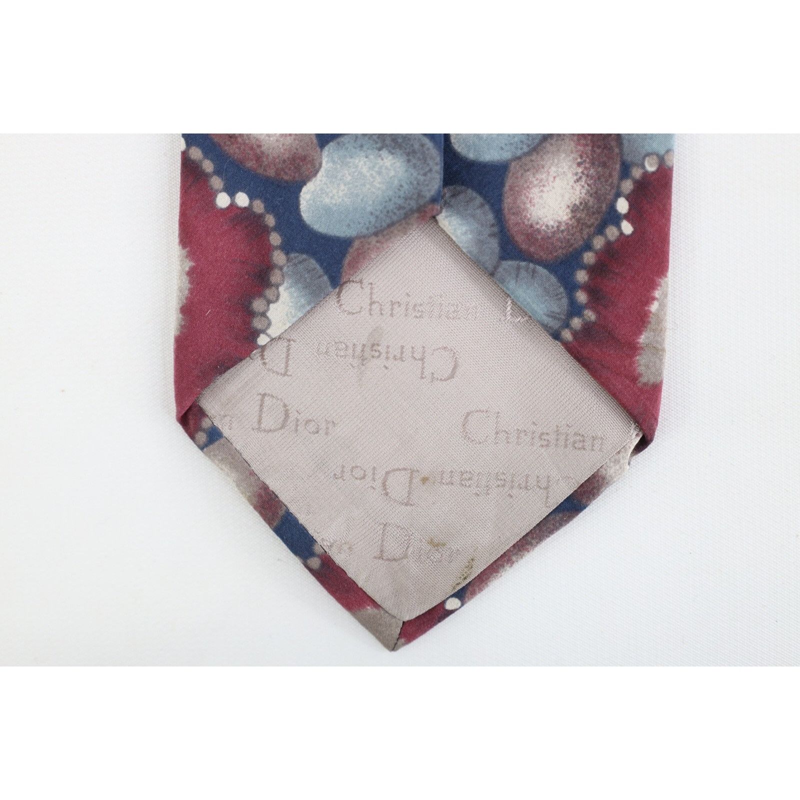 Christian Dior Monsieur Vintage 90s Christian Dior Rainbow Silk Wedding Neck Tie Size ONE SIZE - 4 Thumbnail