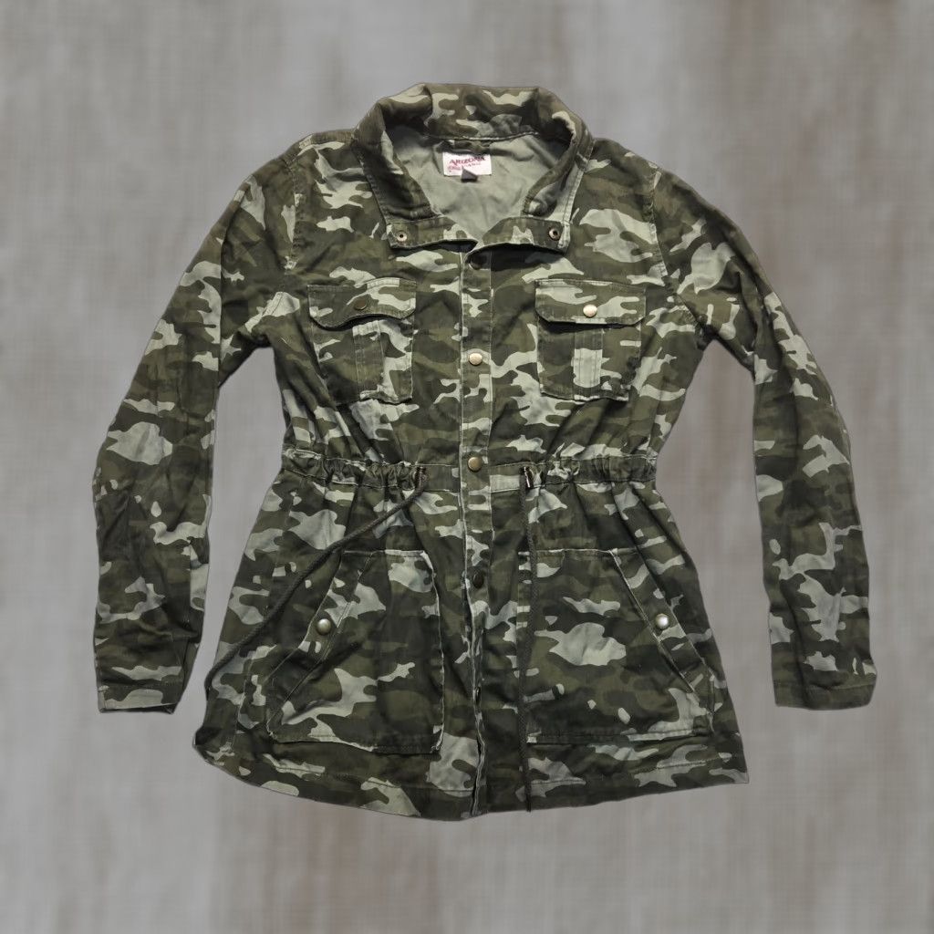 Vintage Arizona Jeans Co Camouflage Jacket Women L Adult Regular Size 36" / US 14 / IT 50 - 1 Thumbnail