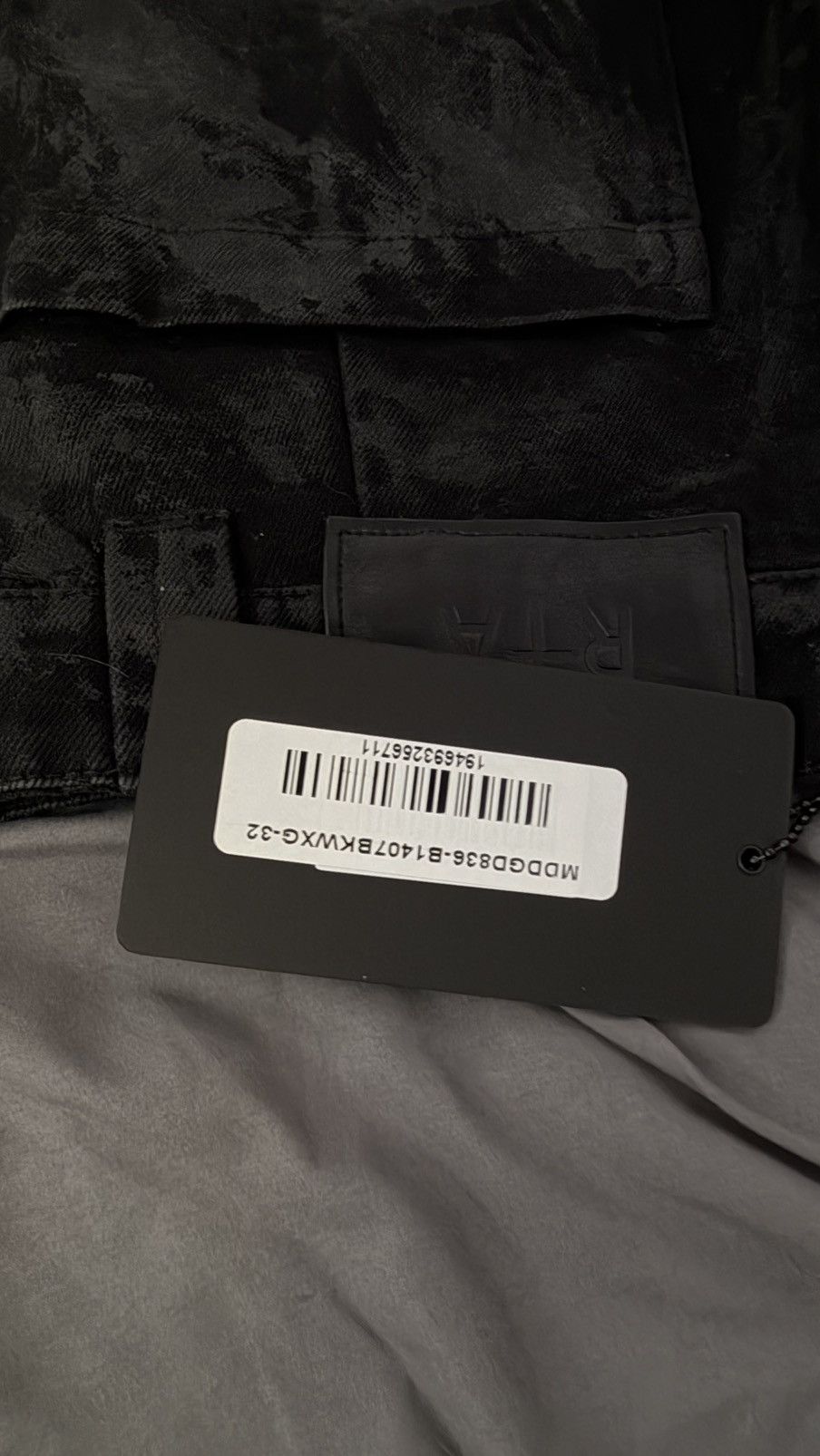 Rta Black Wax Coated RTA Cargos - DDG Size US 32 / EU 48 - 5 Thumbnail