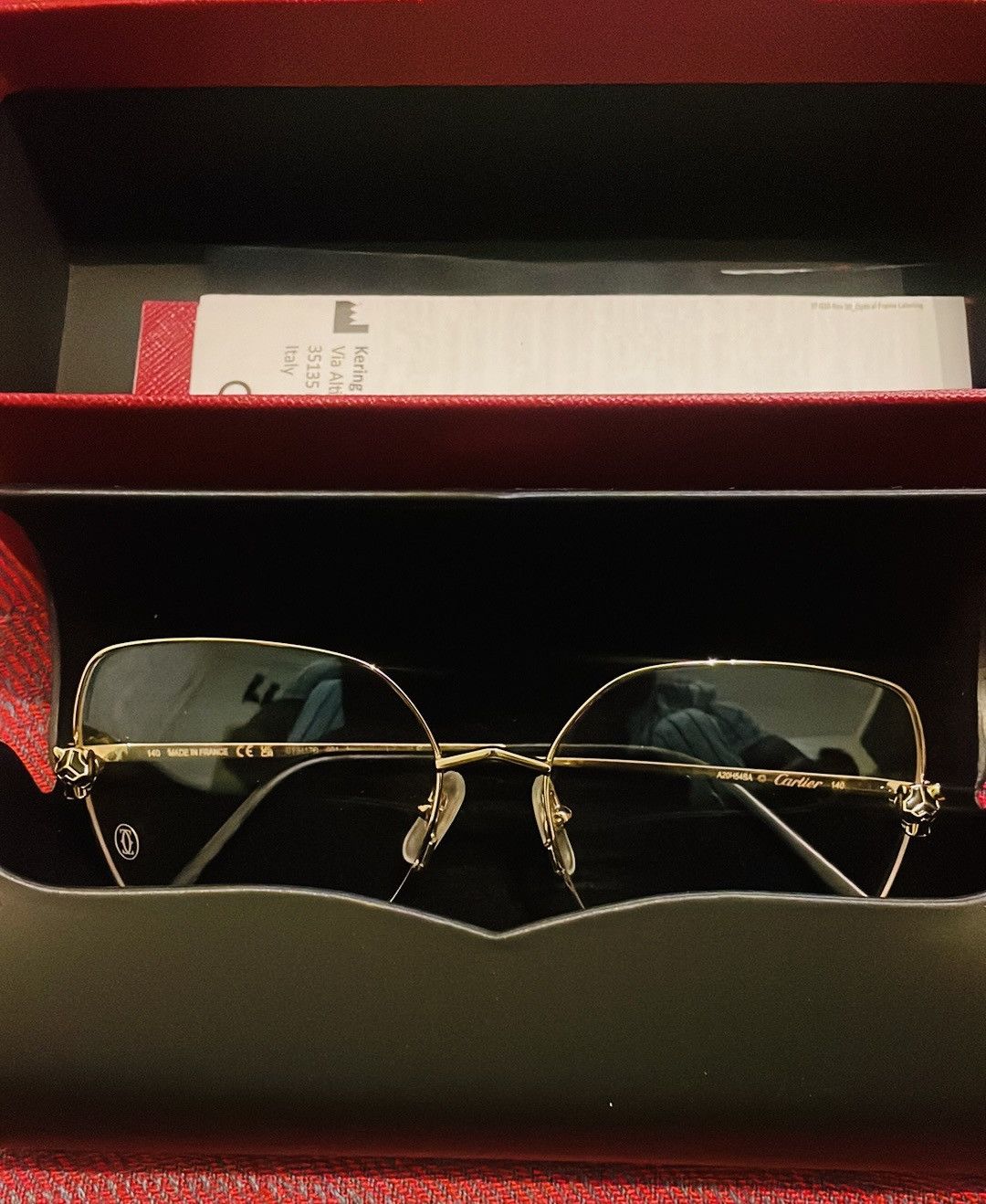 Cartier Cartier C Décor CT00920 Rimless Sunglasses - Gold Size ONE SIZE - 10 Thumbnail