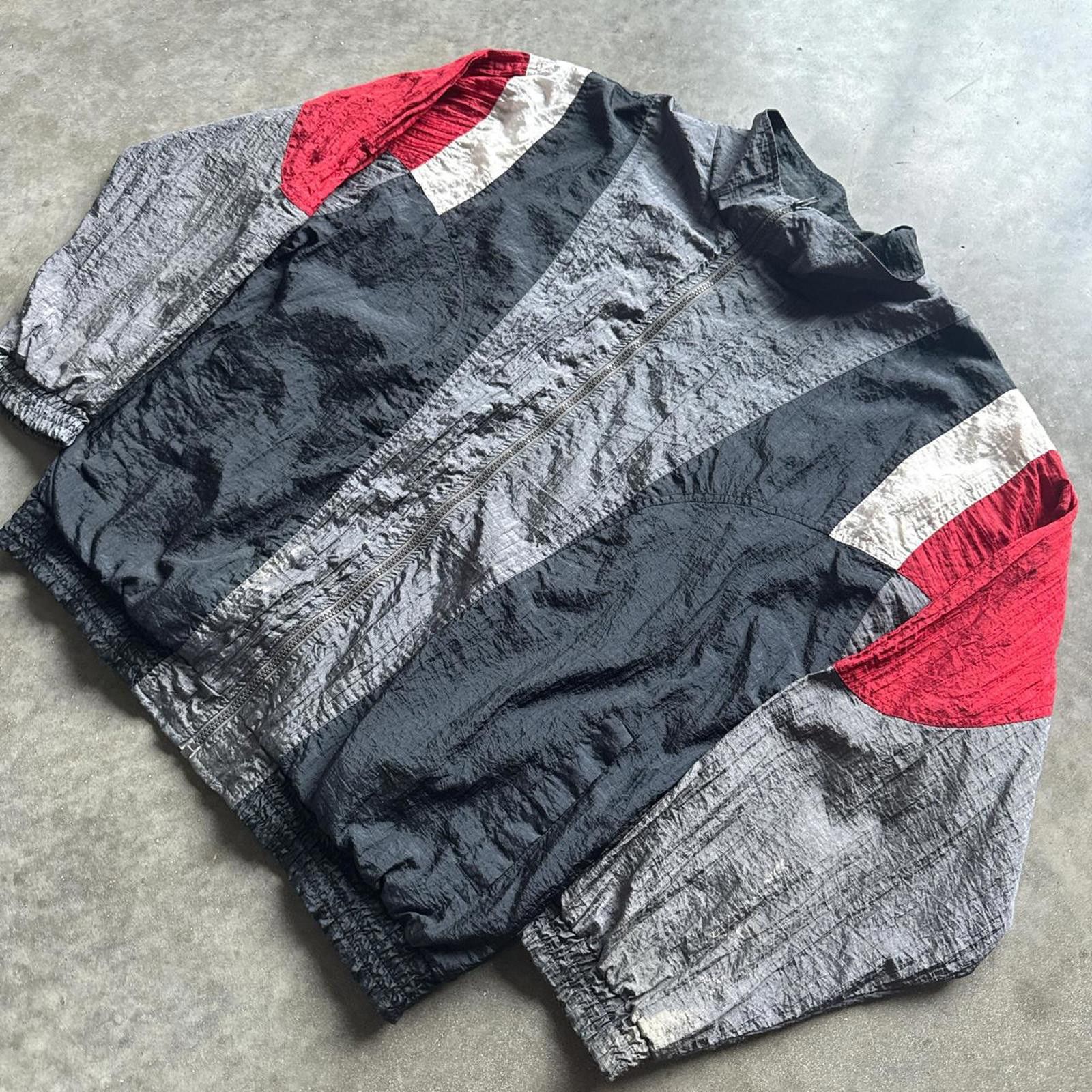 Lavenham Vintage Y2k Grey, White & Black Metalic Looking Windbreaker Size US XL / EU 56 / 4 - 3 Thumbnail