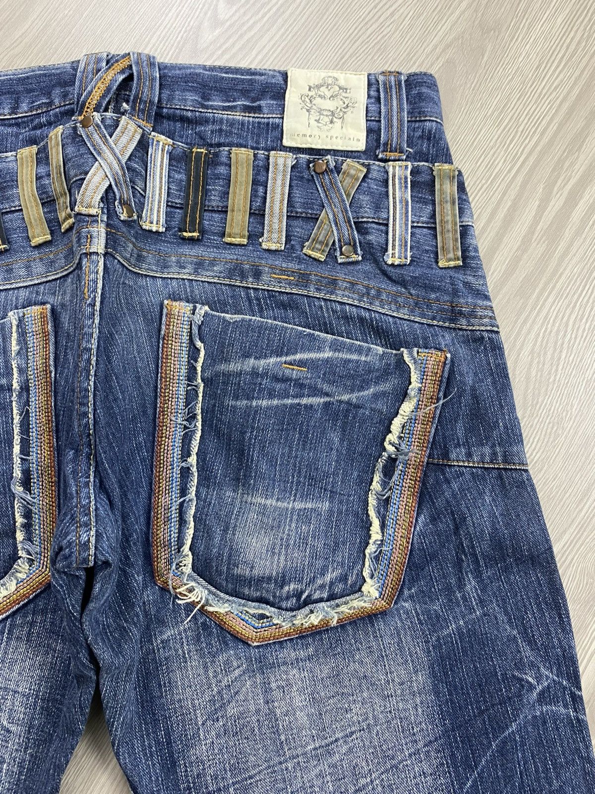 If Six Was Nine × Le Grande Bleu (L.G.B.) 2000s Memory Special Double Waist Distressed Punk Lgb Jeans Size US 34 / EU 50 - 15 Thumbnail