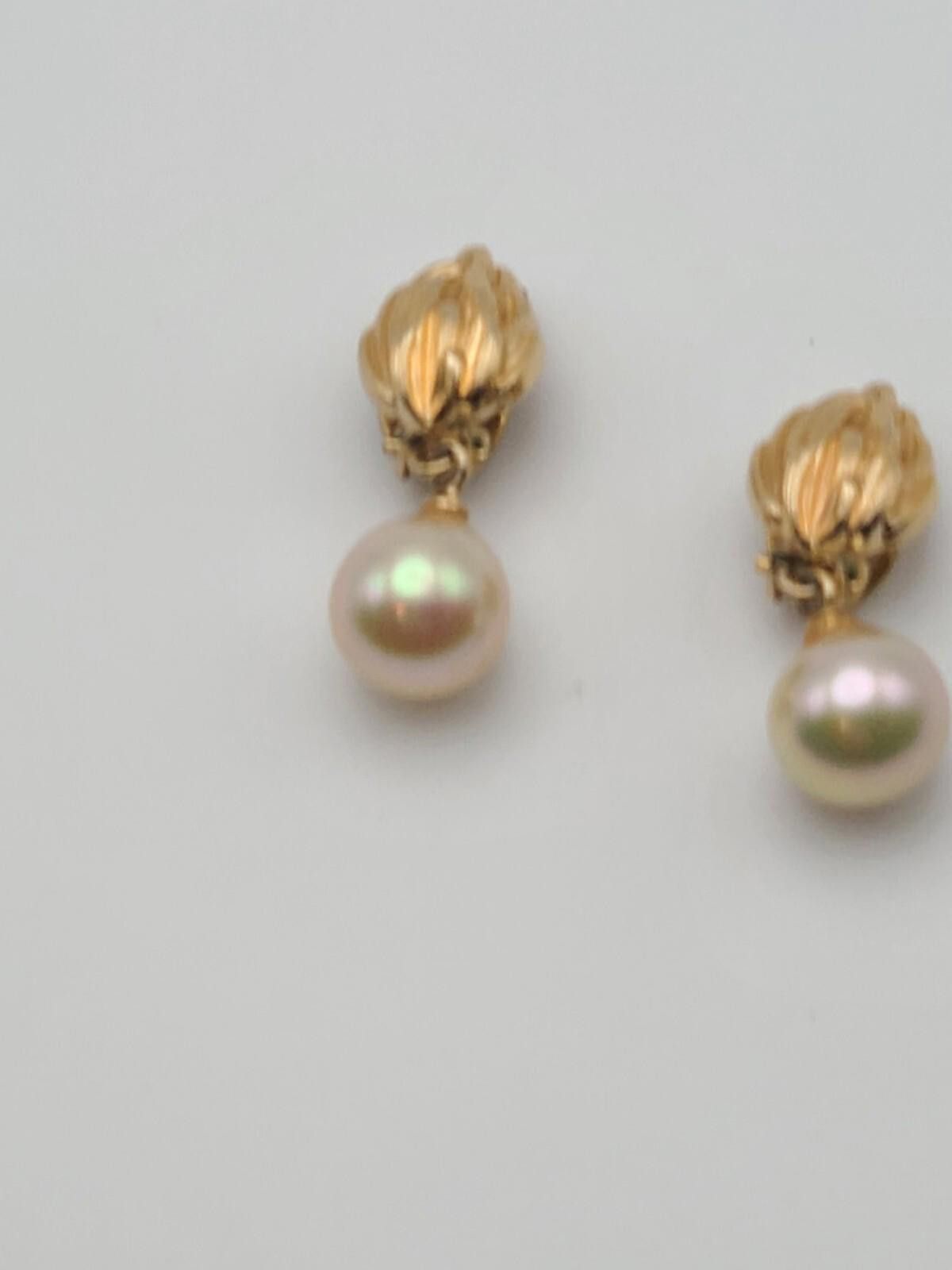 Dior Grossé for Dior 1965 Pearl and Flame Clip Earrings Size ONE SIZE - 3 Thumbnail