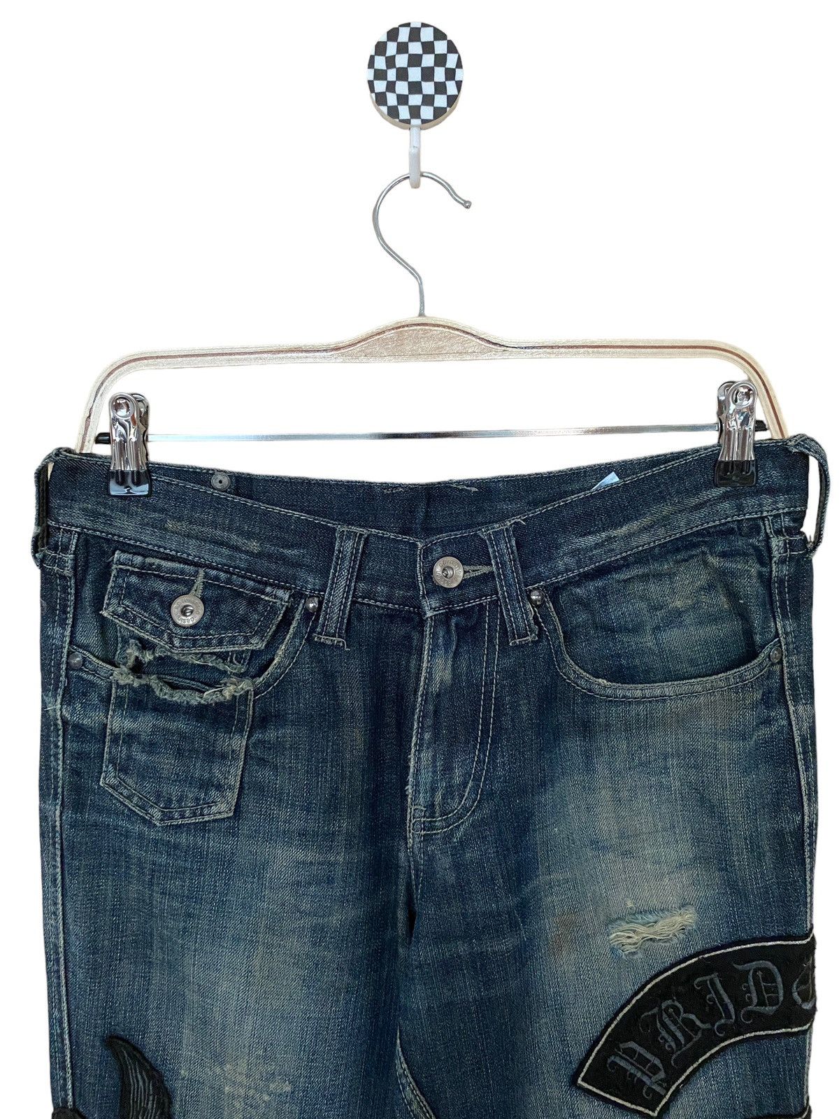 Vintage × semanticdesign Vintage Japanese Brand Semantic Design Flared Jeans 1990s Size US 30 / EU 46 - 8 Thumbnail