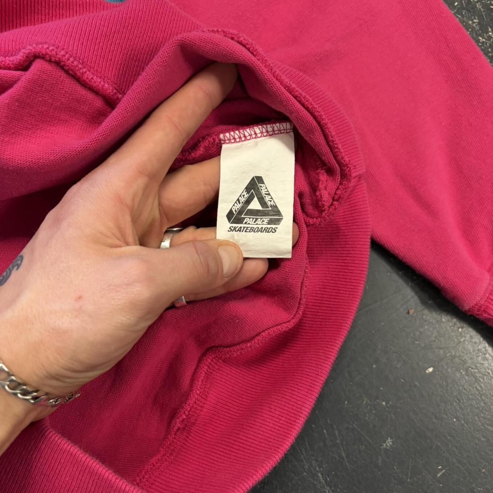 Palace Pink Palace Jeans Skate Crewneck Size US S / EU 44-46 / 1 - 5 Thumbnail