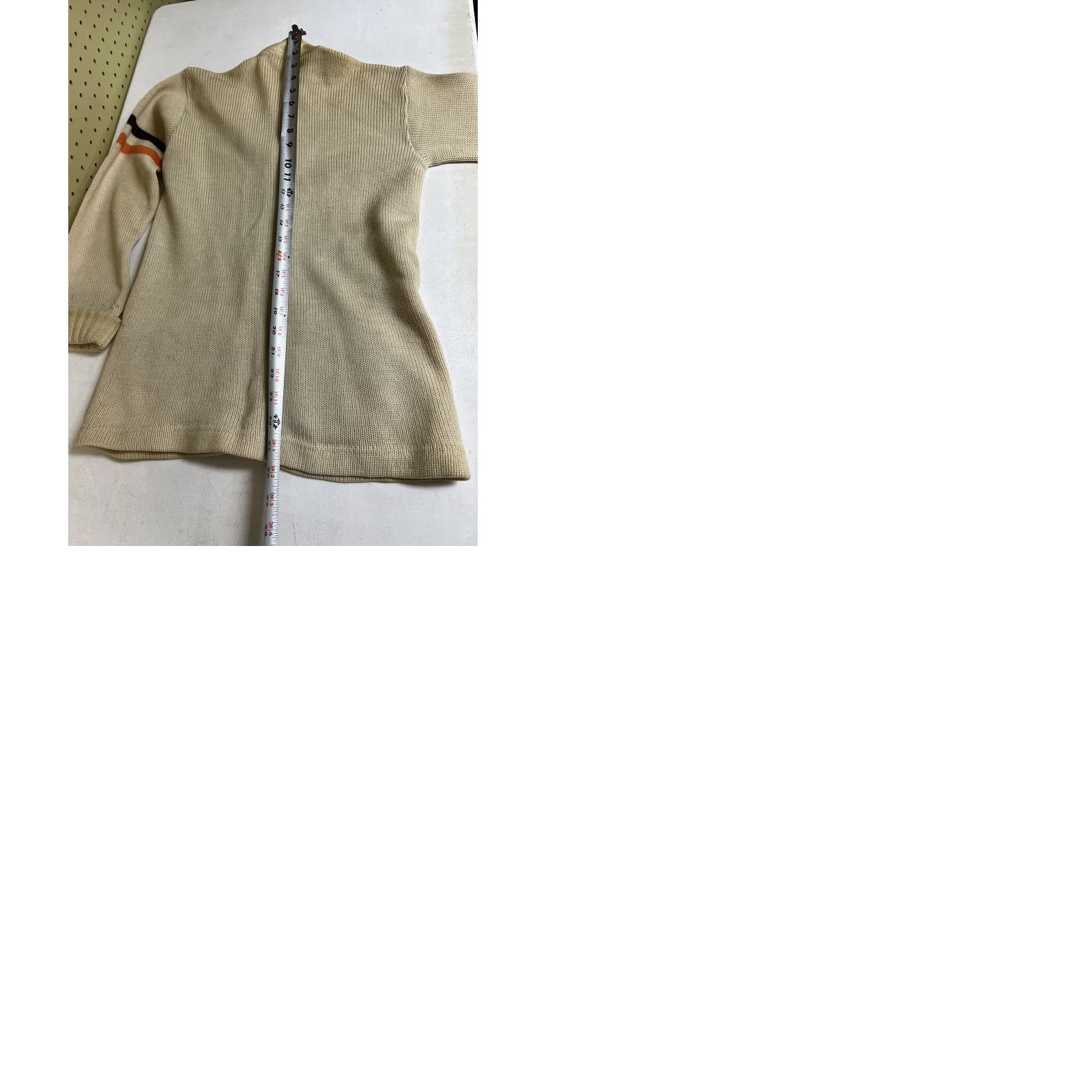 Jockey VINTAGE Jockey Letterman Cardigan Sweater Shirt Knit M Ivory 1950s Mens Size US M / EU 48-50 / 2 - 9 Thumbnail