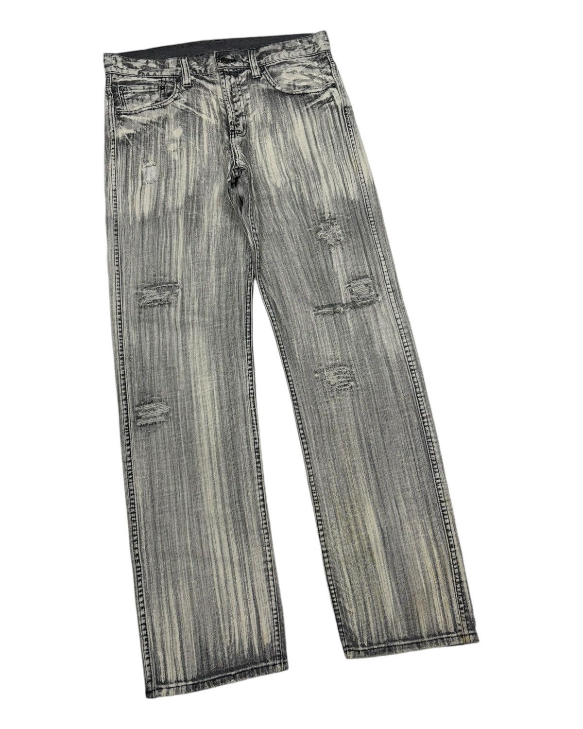 Hysteric Glamour × If Six Was Nine × Tornado Mart 🔥TORNADO MART BLEACHED DISTRESS DENIM JEANS Size US 32 / EU 48 - 3 Thumbnail