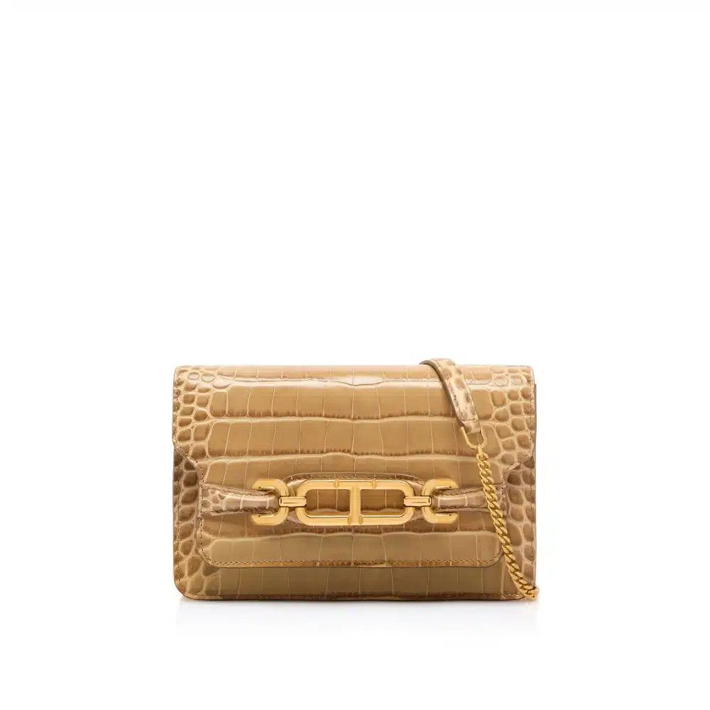 Tom Ford o1loc1c0425 L1783 Size: OS /Croc Embossed Small Shoulder Bag Size ONE SIZE - 1 Thumbnail