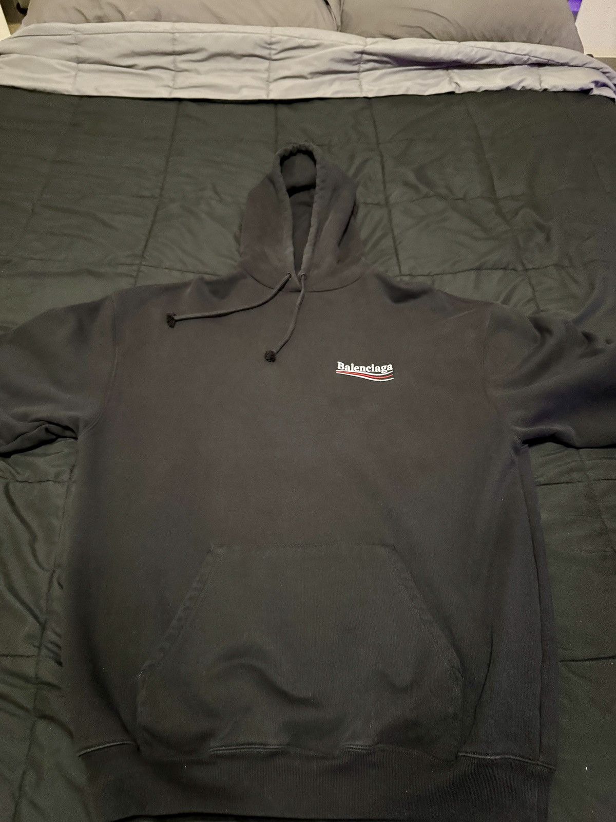 Balenciaga Balenciaga Political Campaign Hoodie 'Black' Size US M / EU 48-50 / 2 - 1 Thumbnail