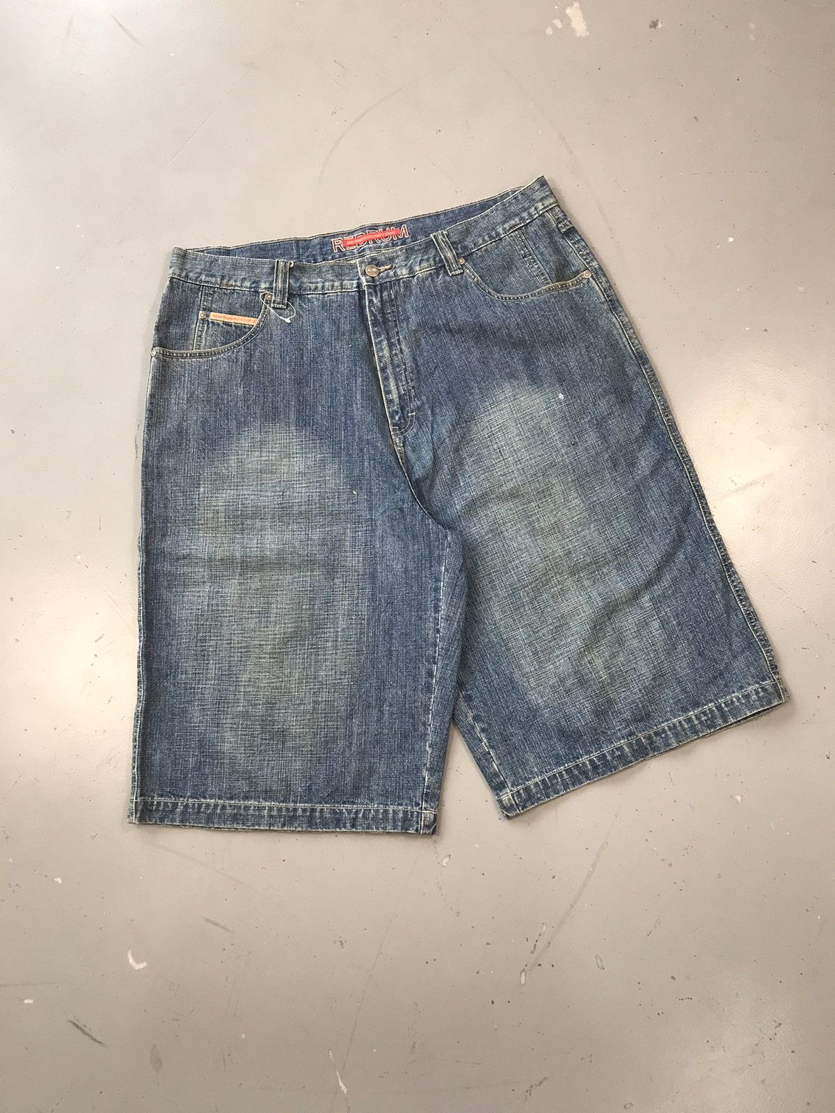 Redrum Dogpound × Southpole × Vintage Vintage red rum bluza HipHop denim jort Size US 40 / EU 56 - 3 Thumbnail
