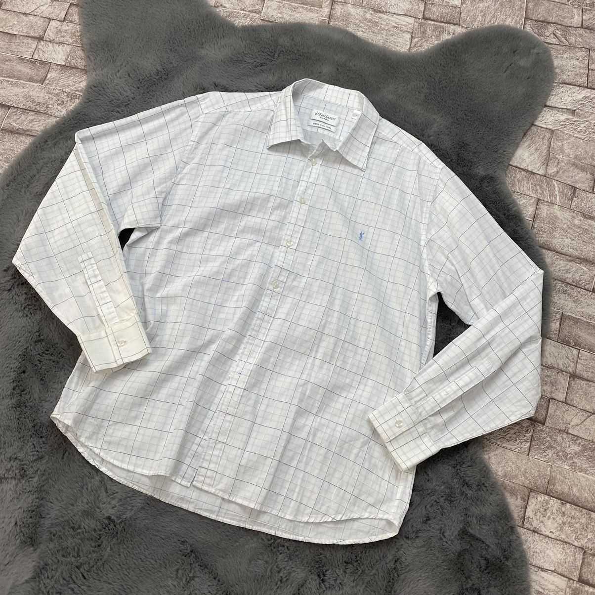 Vintage × Yves Saint Laurent Yves Saint Laurent Shirt Long Sleeve Xl Vintage Size US XL / EU 56 / 4 - 4 Thumbnail