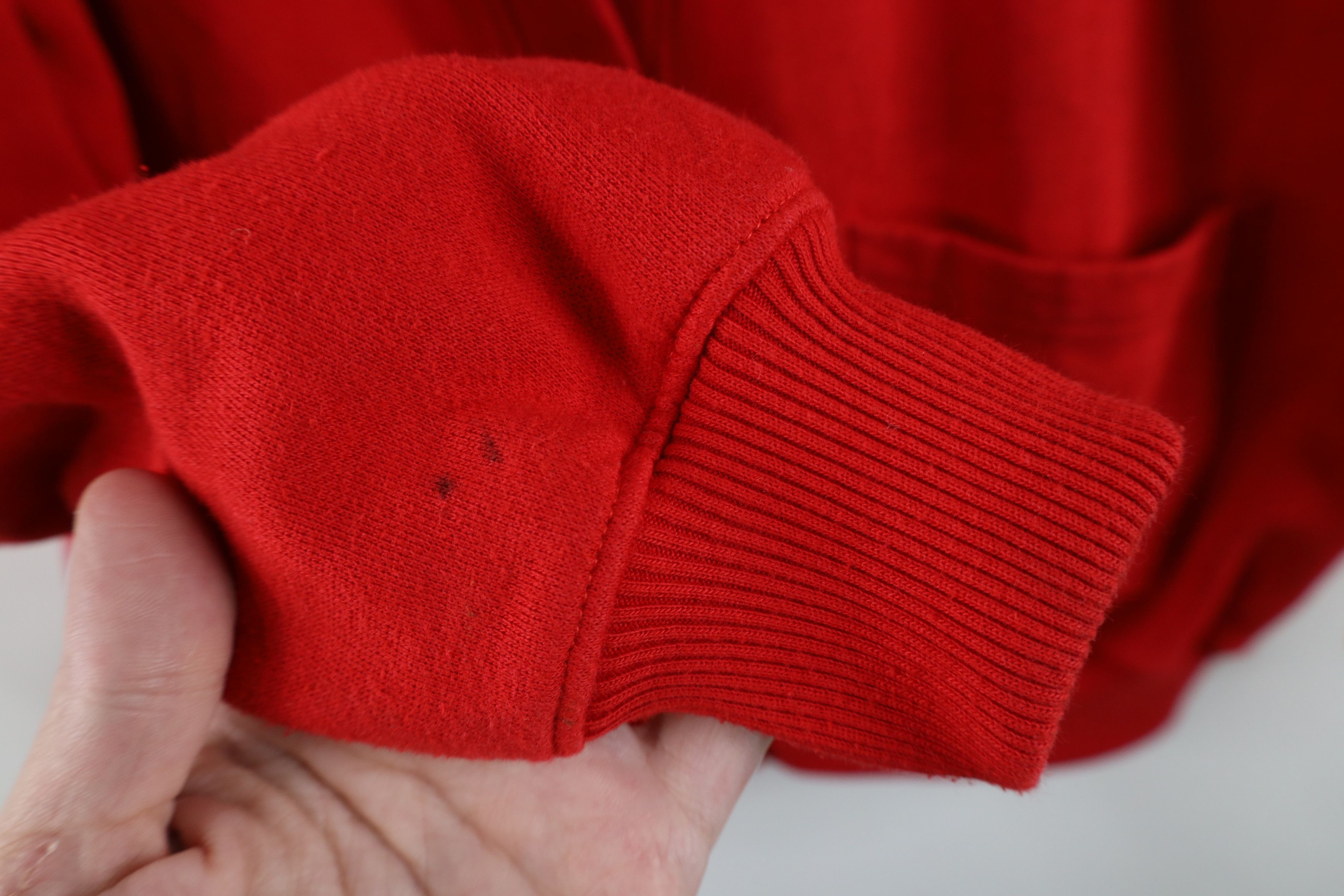 Vintage Vintage 90s Streetwear Button Cardigan Sweatshirt Red Size L / US 10 / IT 46 - 9 Thumbnail