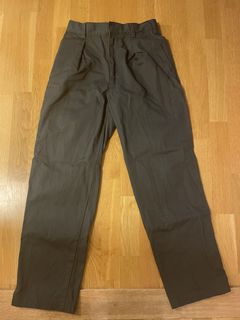 U Flannel Relaxed Wide-Fit Pants