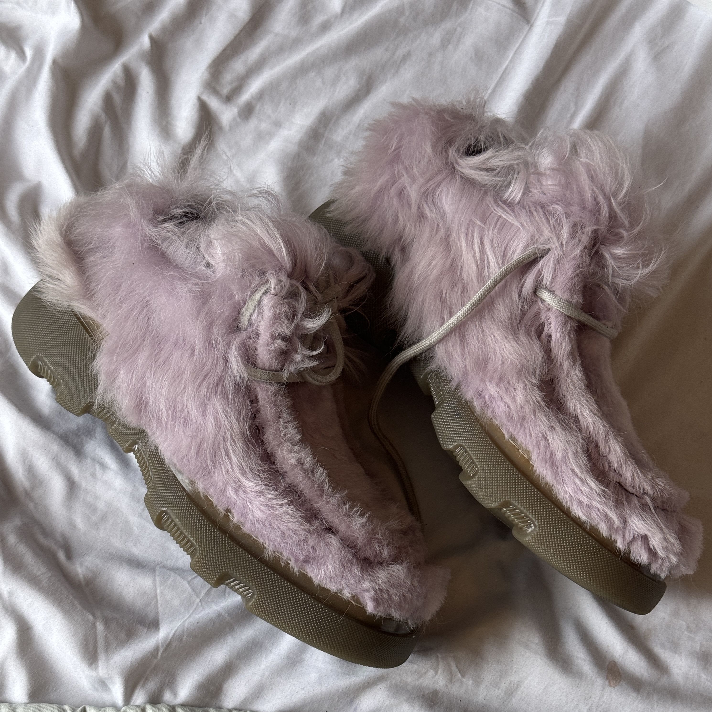 Burberry shearling Lamb fur Creeper shoes Size US 9 / EU 42 - 1 Thumbnail