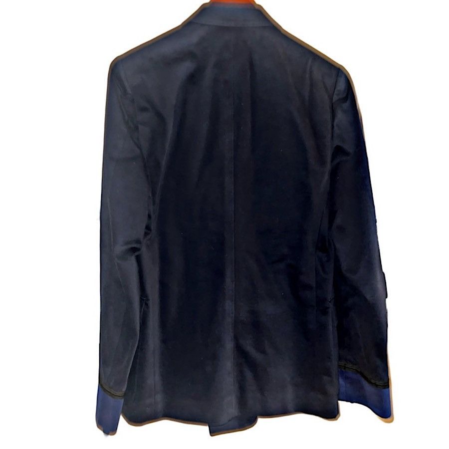 Gucci Authentic Gucci 01 AW Tom Ford Runway Navy Emblem Blazer Size 44R - 8 Thumbnail
