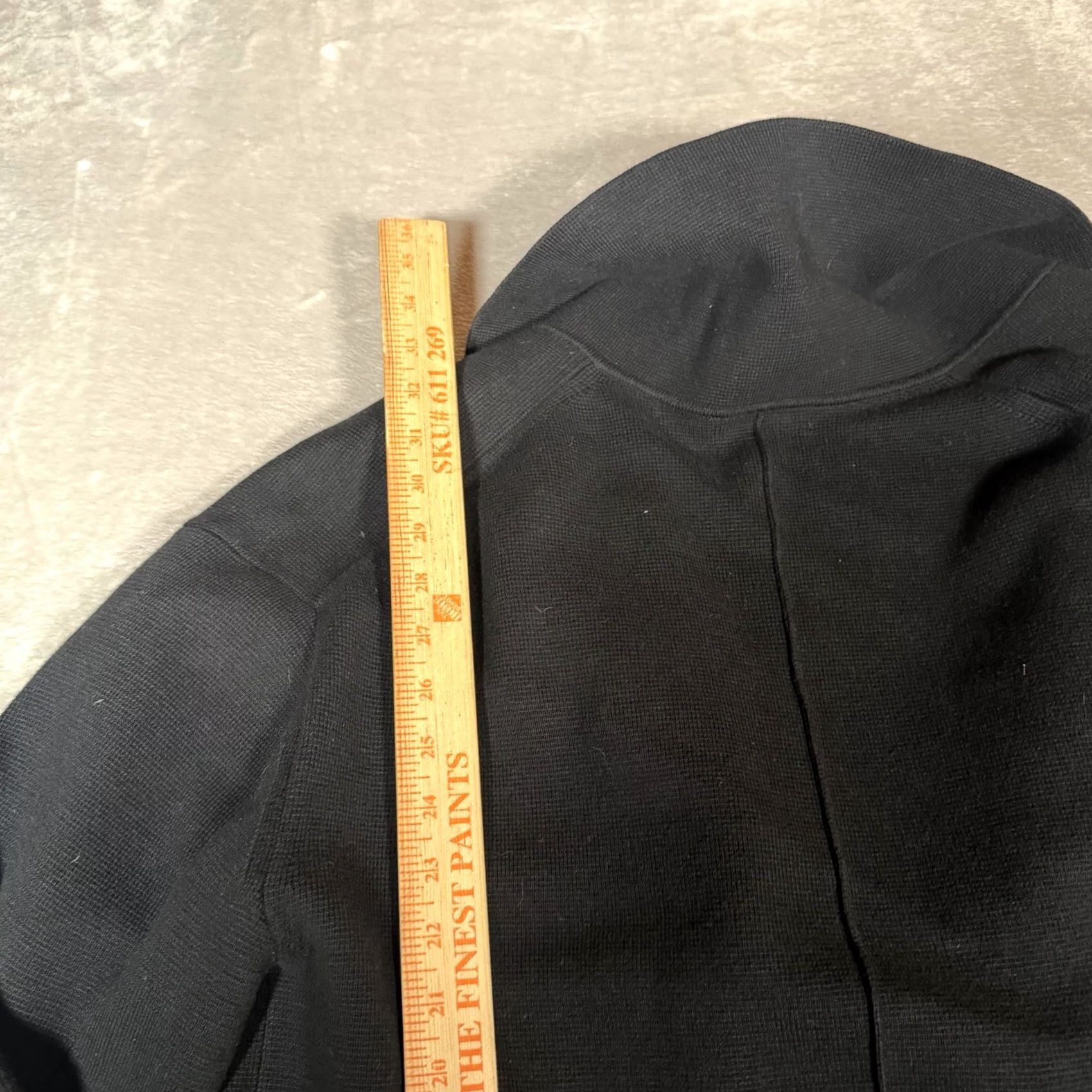 Vintage VINTAGE NAVY Banana Republic Blazer Mens M Black Double Breasted Knit Cotton Blend Blazer Pea Coat Size 40R - 7 Thumbnail