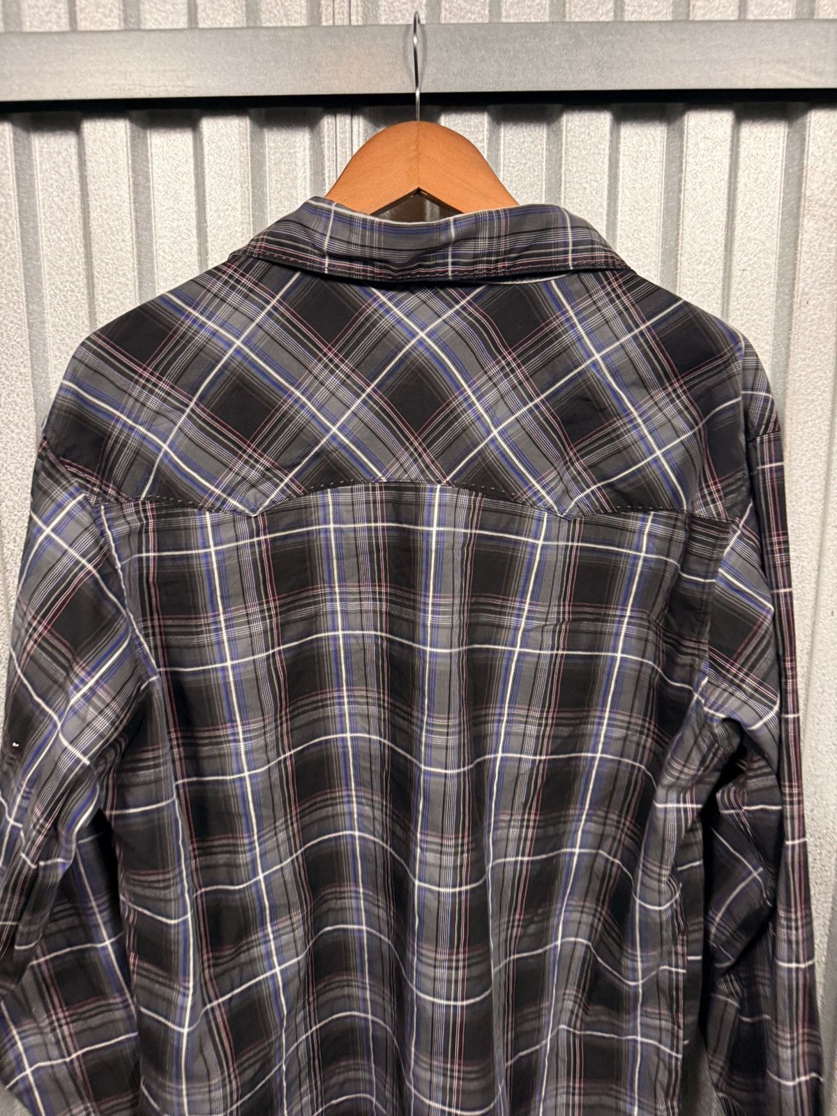 Wrangler Vintage Wrangler Western Pearl Snap Plaid Button Up Shirt Size US XL / EU 56 / 4 - 10 Thumbnail