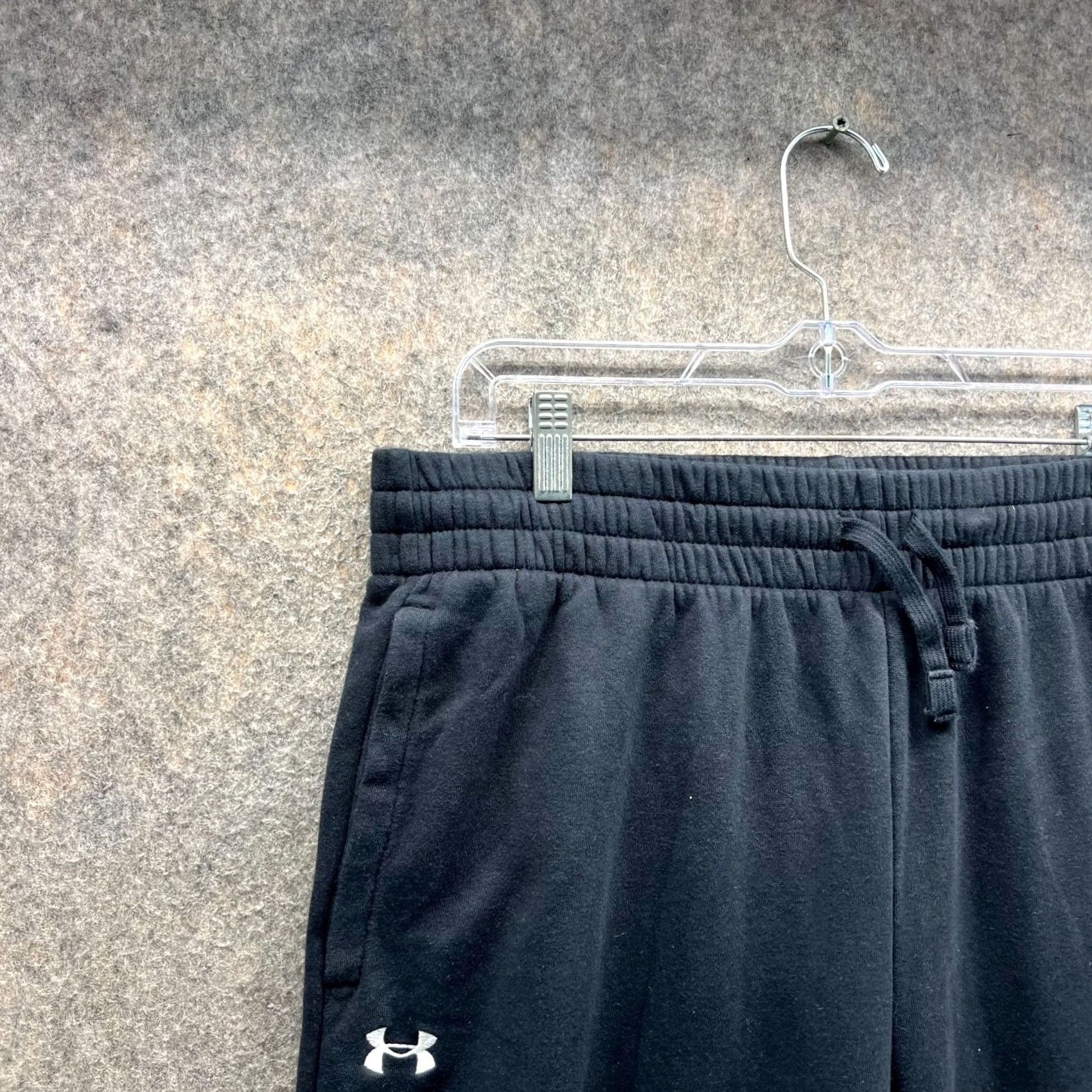 Under Armour Under Armour Jogger Pants Men XL Black Fleece Tapered Pockets Sweatpants Size US 36 / EU 52 - 3 Thumbnail